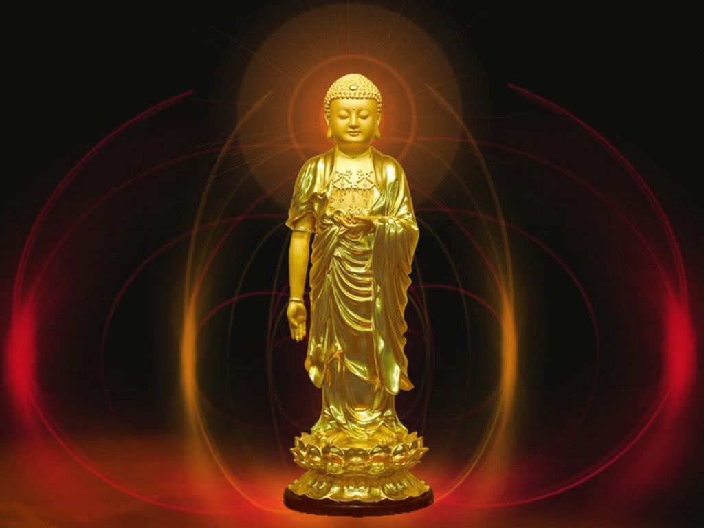 1024x768 Amitabha Buddha Wallpaper. Happy Buddha