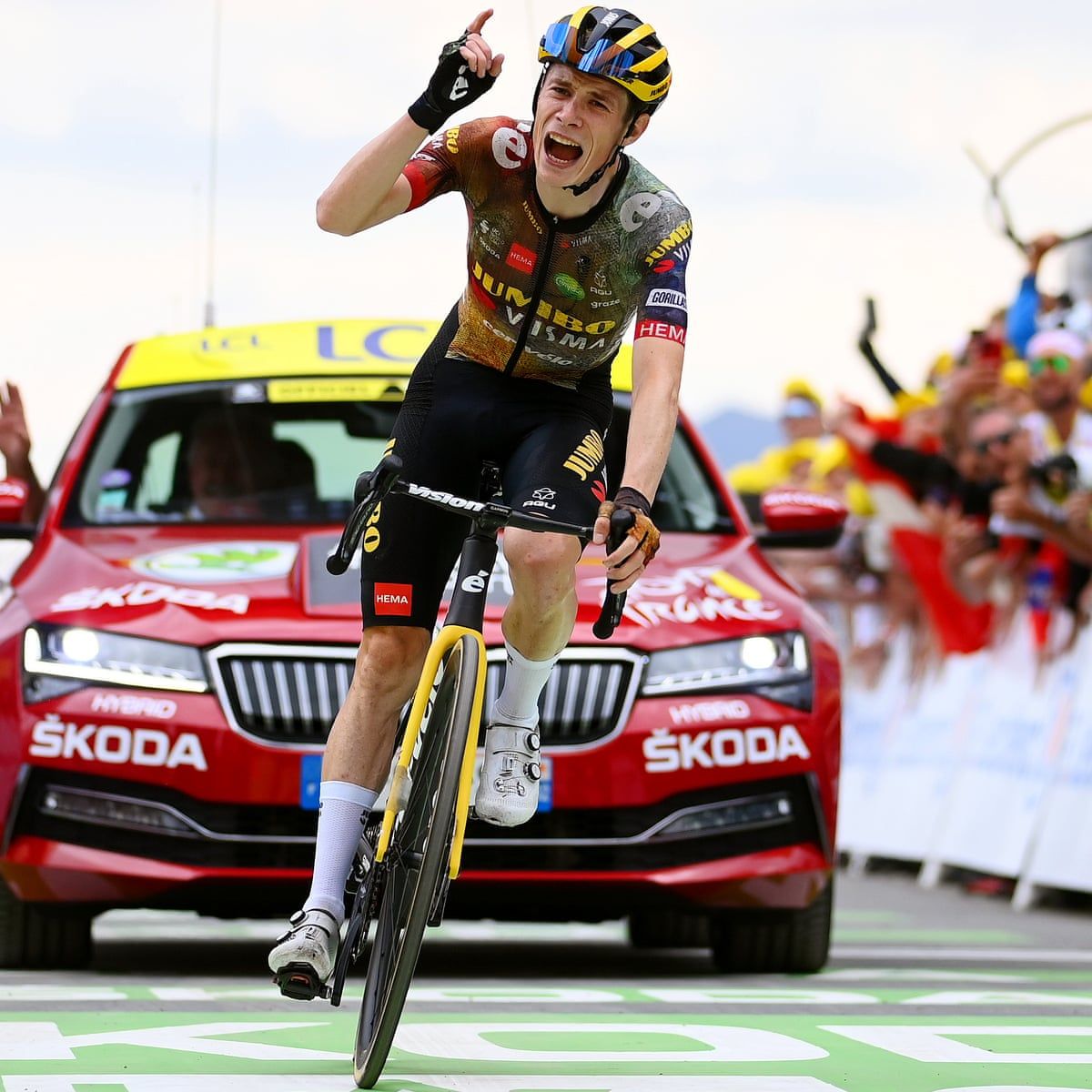 1200x1200 Vingegaard climbs into yellow in the Alps as Pogacar cracks on stage 11. Tour de France