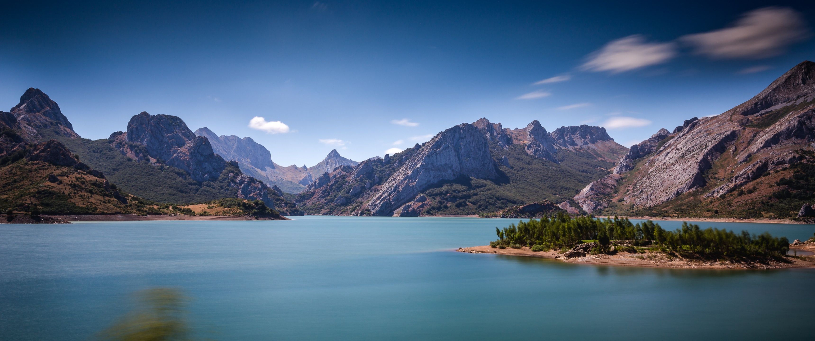 3440x1440 Picos de Europa Wallpaper 4K, Spain, Mountain range, Blue Sky