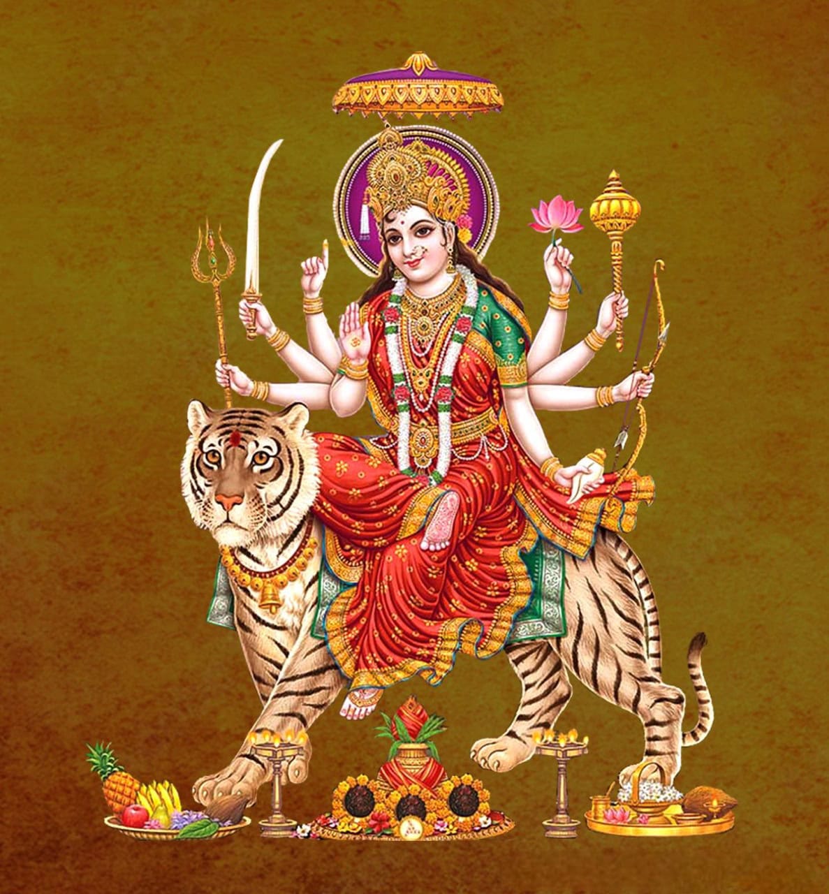1187x1280 Goddess Durga Image