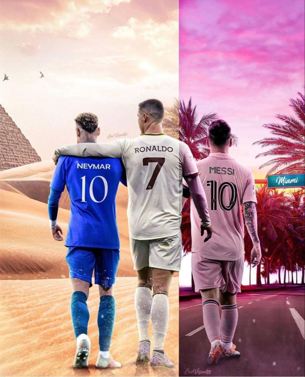 970x1200 Messi & ronaldo & neymar