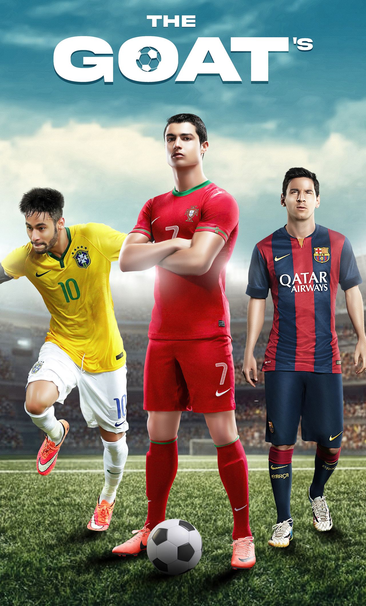 1280x2120 Messi Neymar Ronaldo iPhone , HD 4k Wallpaper, Image, Background, Photos and Picture