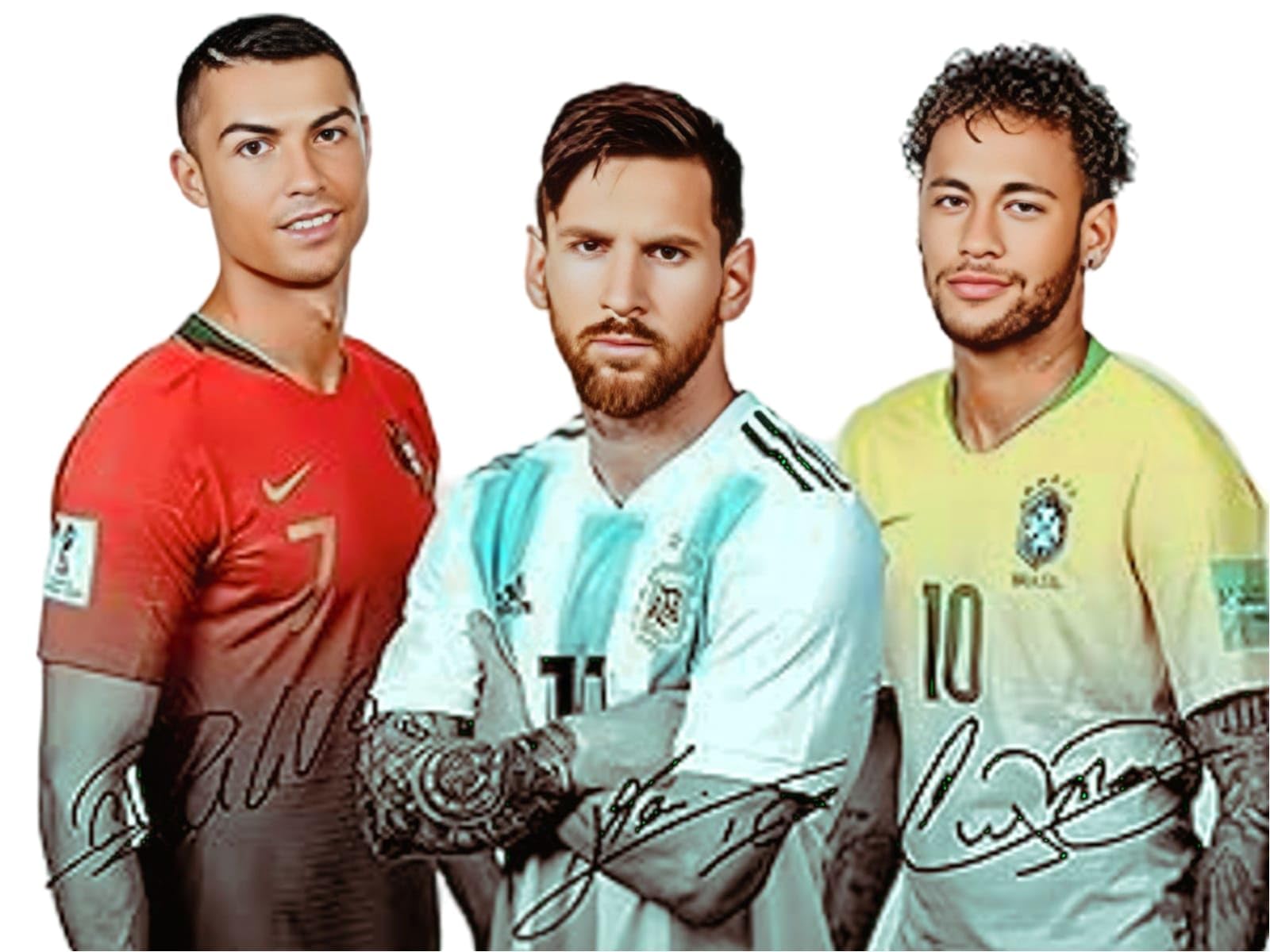 1600x1200 Lionel Messi Cristiano Ronaldo Neymar Jr, Poster, Size 12 X 16 Inch by Black Moon Creation IND. : Amazon.ae: Sporting Goods