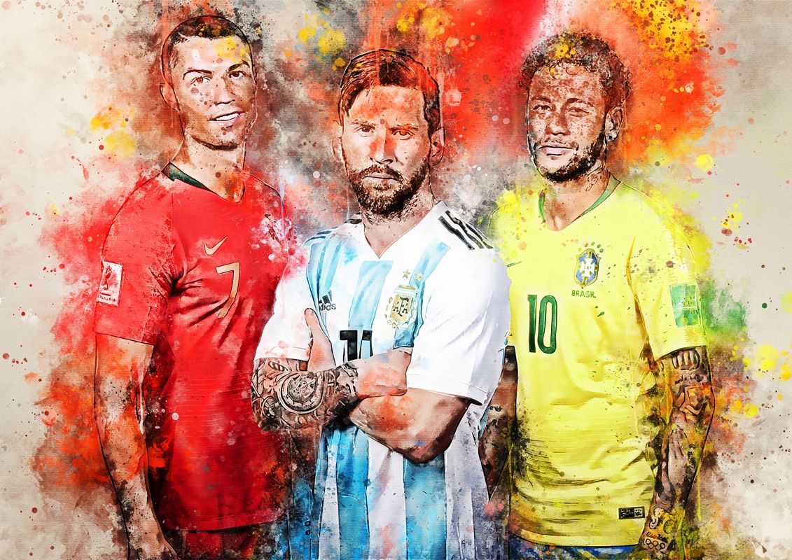 1131x800 Ronaldo x Messi X Neymar posters & prints