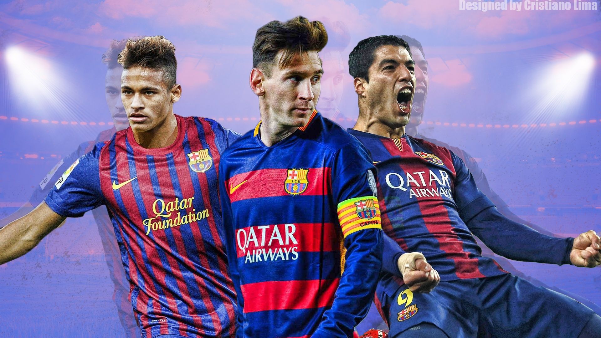 1920x1080 Barcelona Trio, Suarez and Neymar 4K UHD Wallpaper for UltraHD Desktop and TV : Smartphone and Tablet Devices