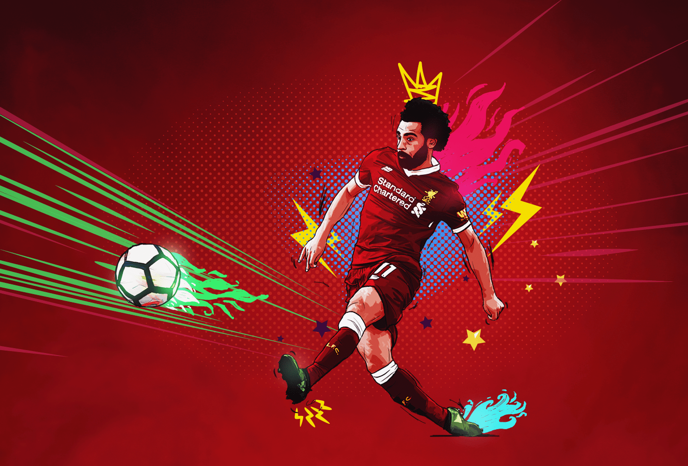 1400x949 Mohamed Salah. LFC (5). Image - Behance