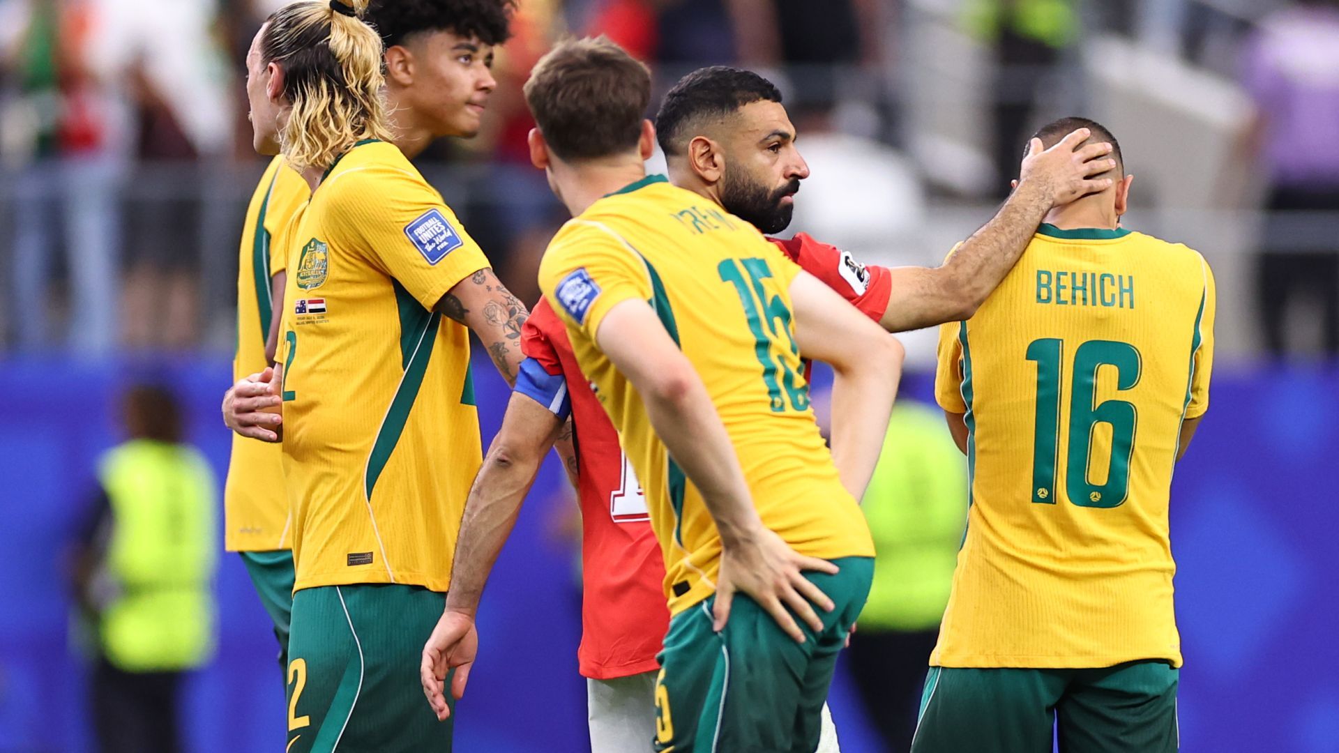 1920x1080 Classy Mo Salah Consoles Heartbroken Australia Stars Before Even Celebrating With Egypt Team Mates After Shootout Win