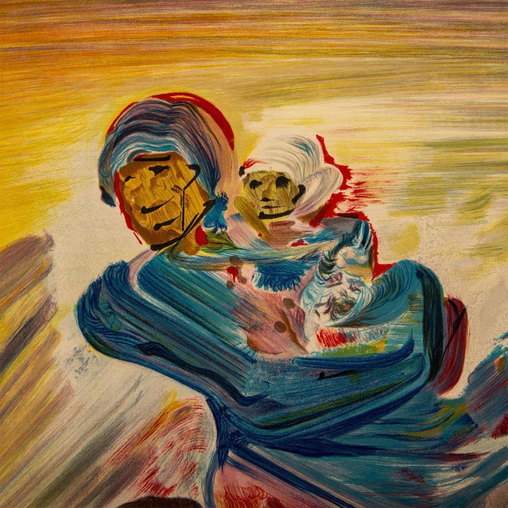 1000x1000 David Alfaro Siquerios (Mexican 1896) Lithograph, Femme et Enfant