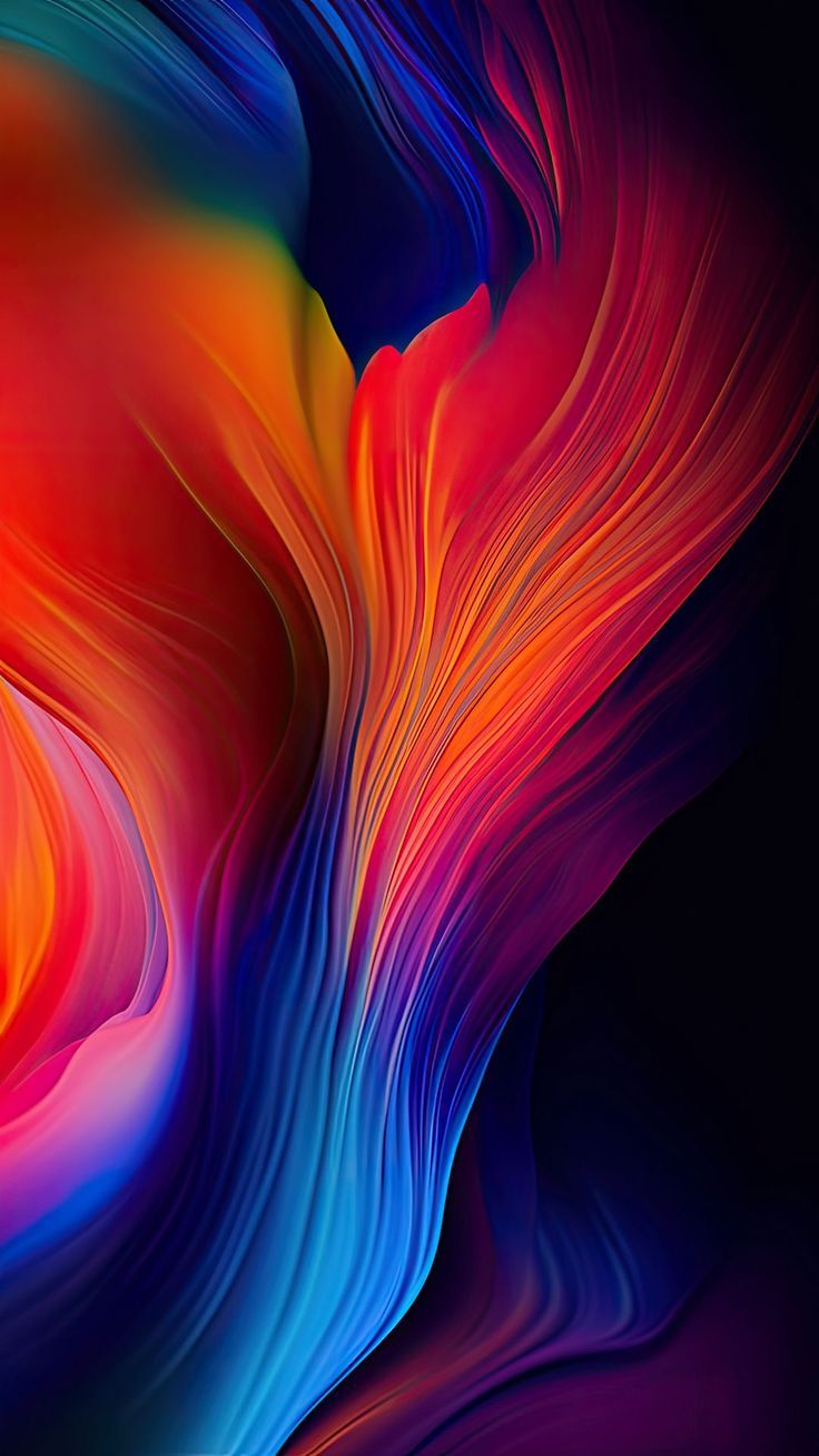 736x1308 Colorful Abstract Wallpaper. Colorful abstract fluid art, Creative digital background, Modern art inspiration