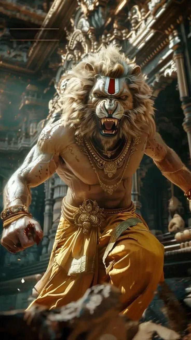 736x1308 Vishnu angry wallpaper. Narasingha avatar, Narasimha swamy image, Lord narasimha swamy