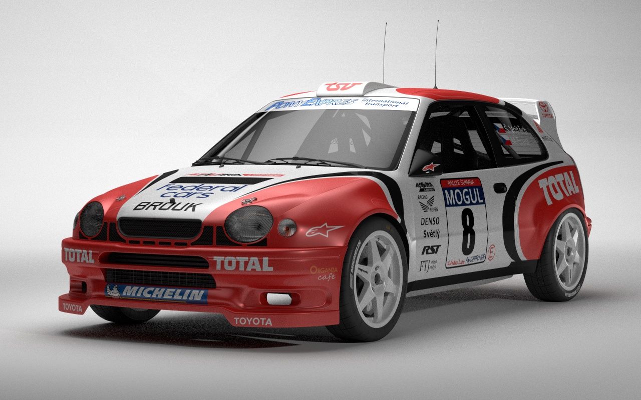 1280x800 Toyota Corolla WRC 3D Model $94 - .obj .fbx .dae .blend
