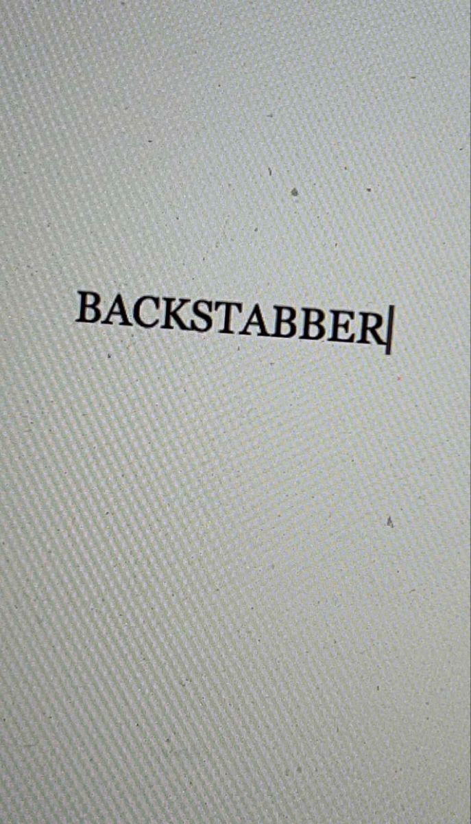 687x1200 Backstabber wallpaper