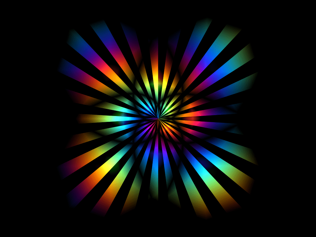 1024x768 Awesome Rainbow Background