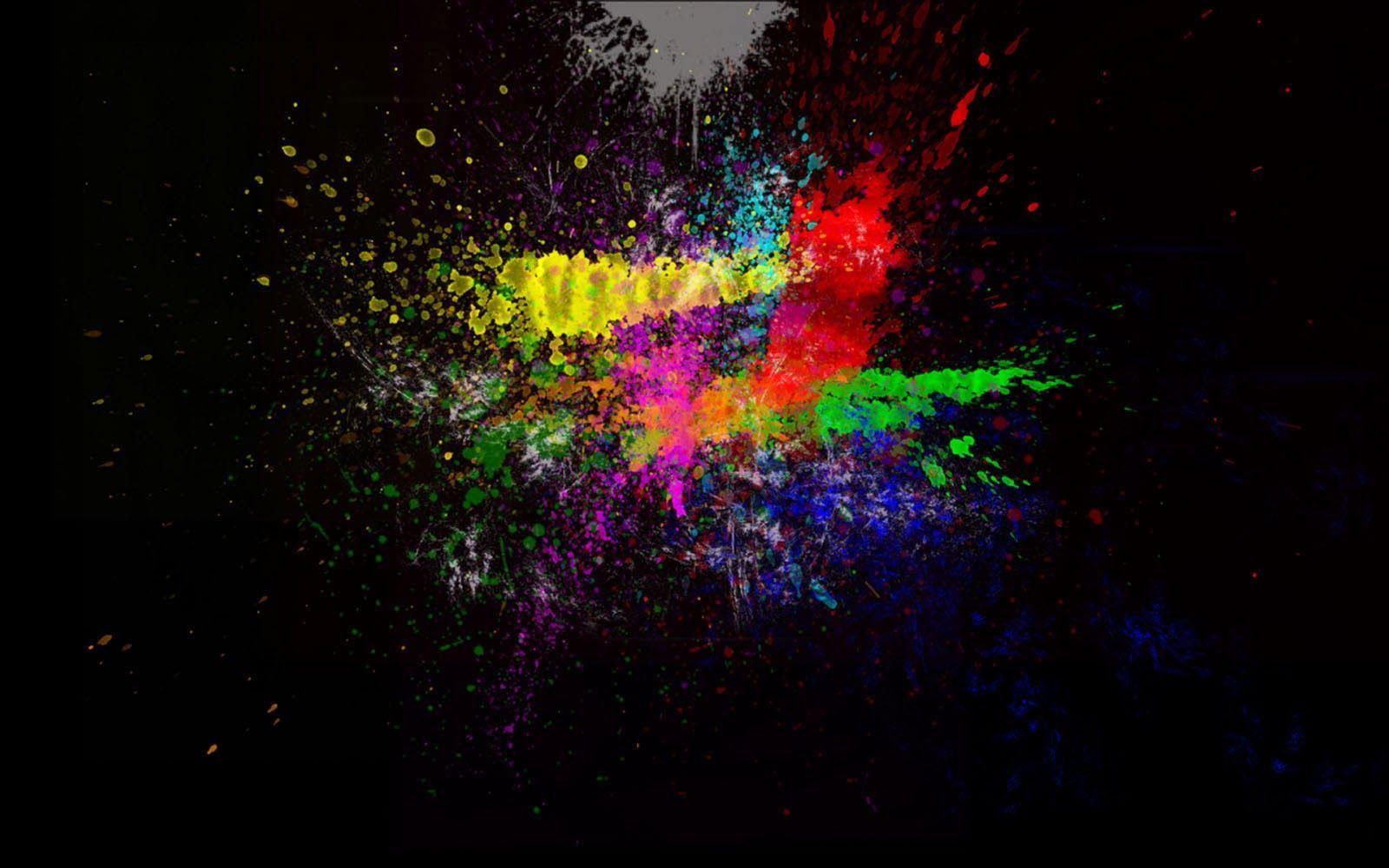 1600x1000 Rainbow Color Splash Background Wallpaper Best