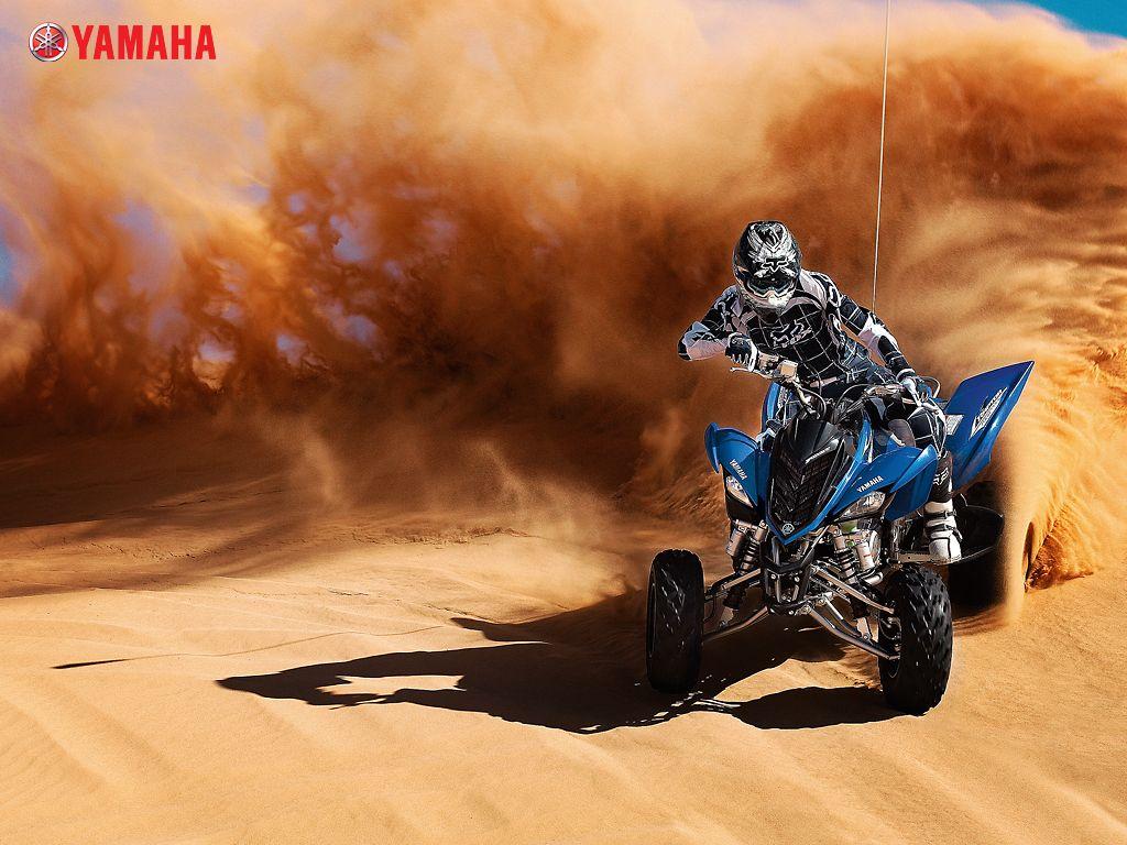 1024x768 Free download Yamaha ATV Wallpaper yamaha raptor in the sand