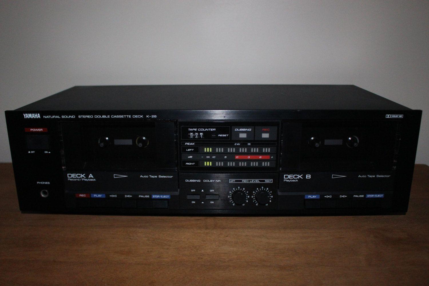 1500x1000 Vintage Yamaha K 28 Natural Sound Stereo Dual Cassette Tape Deck