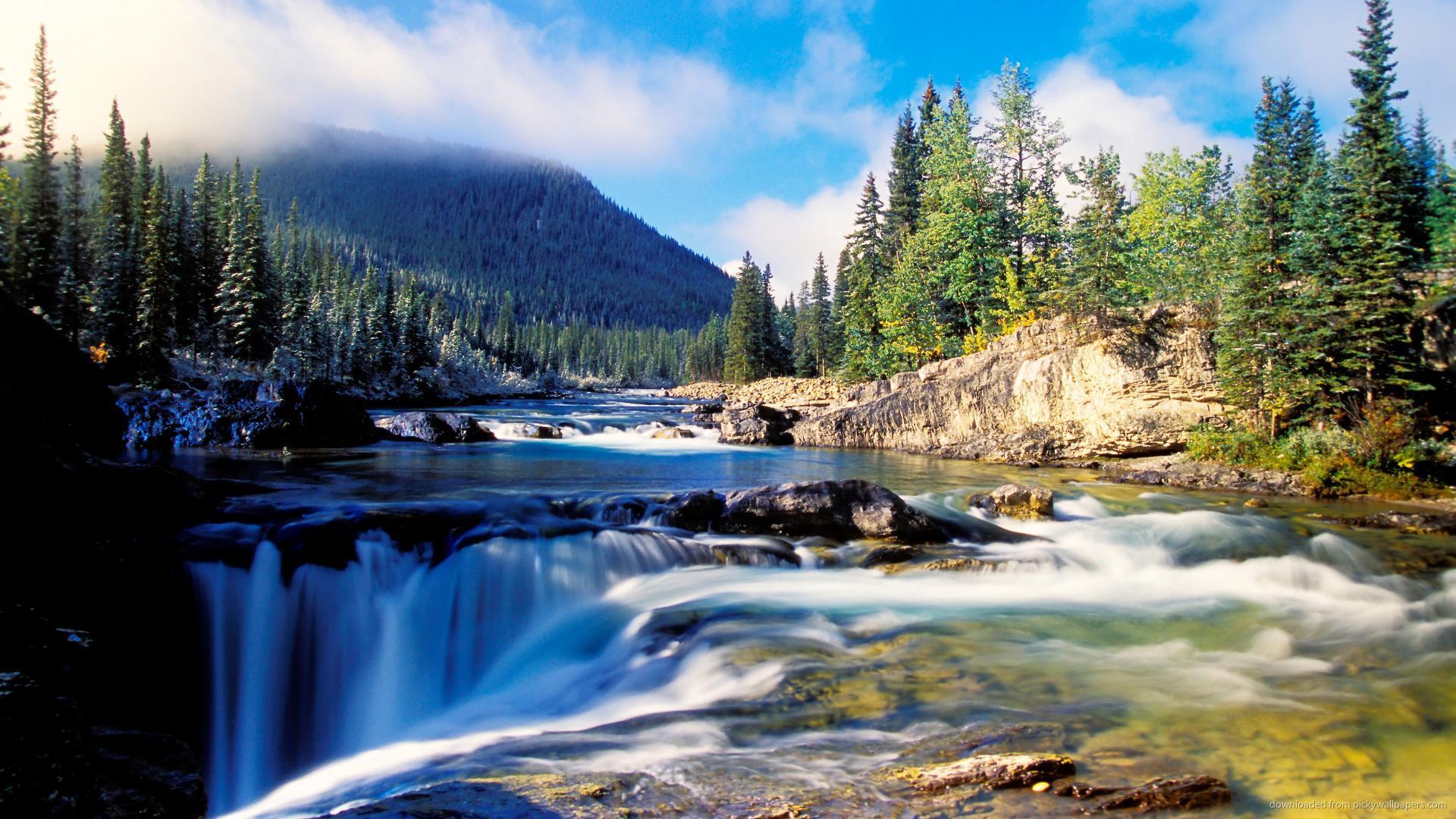 1920x1080 Free Natural Waterfall Wallpaper For Android at Landscape Monodomo