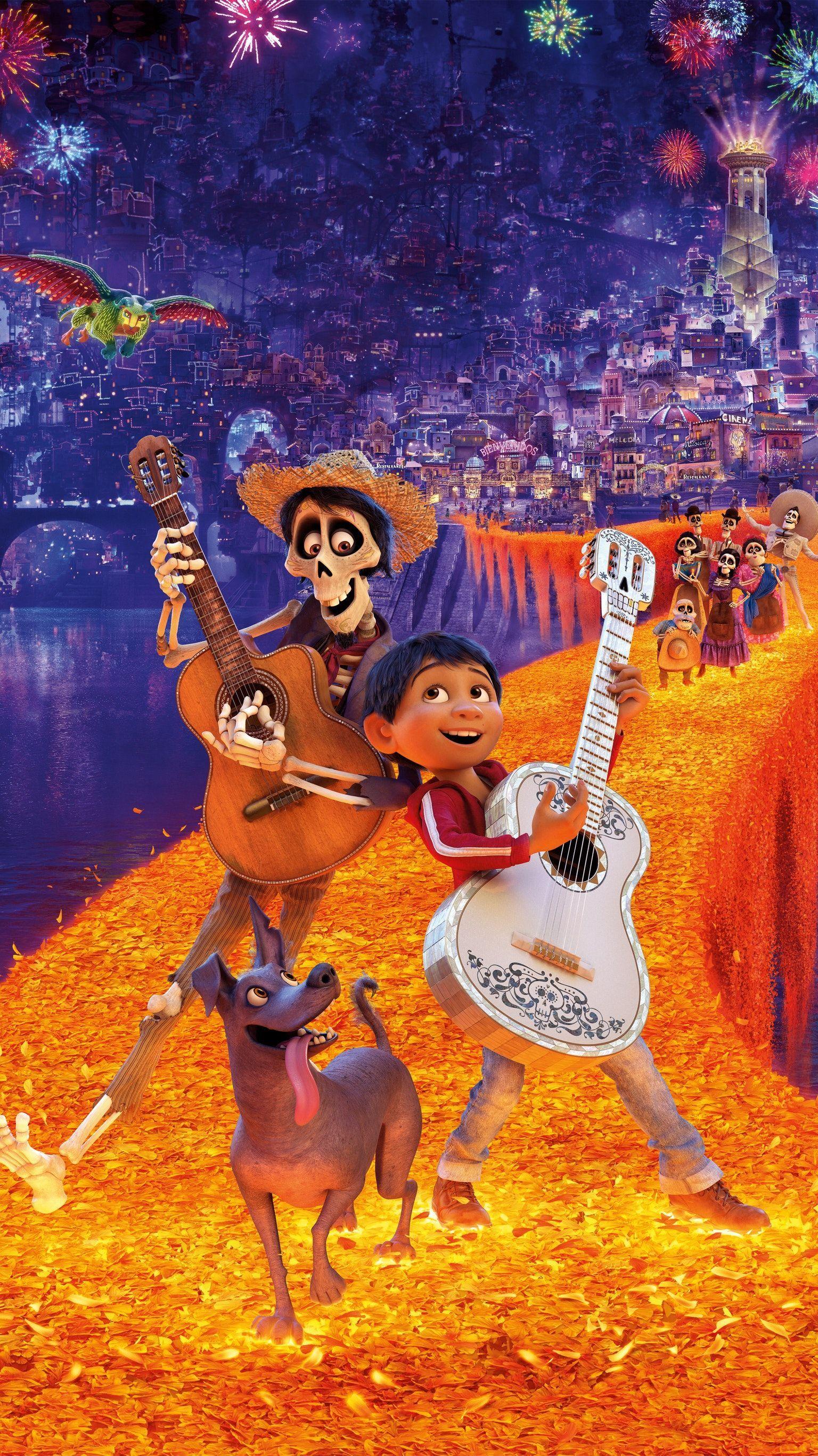 1536x2732 Coco (2017) Phone Wallpaper. Animatiefilms, Animatie, Film