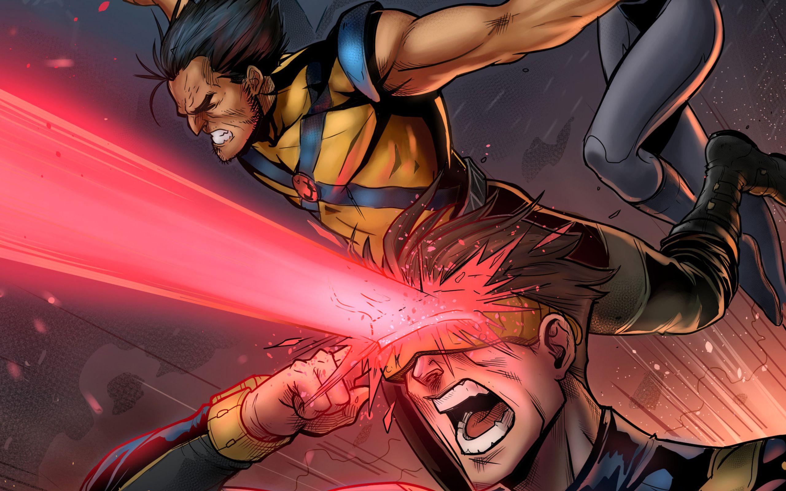 2560x1600 X Men Cyclops Wolverine Comic Artwork 2560x1600