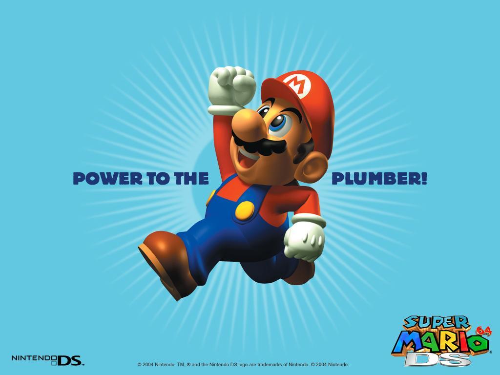 1024x768 Super Mario Desktop Wallpaper from Nintendo DS Games