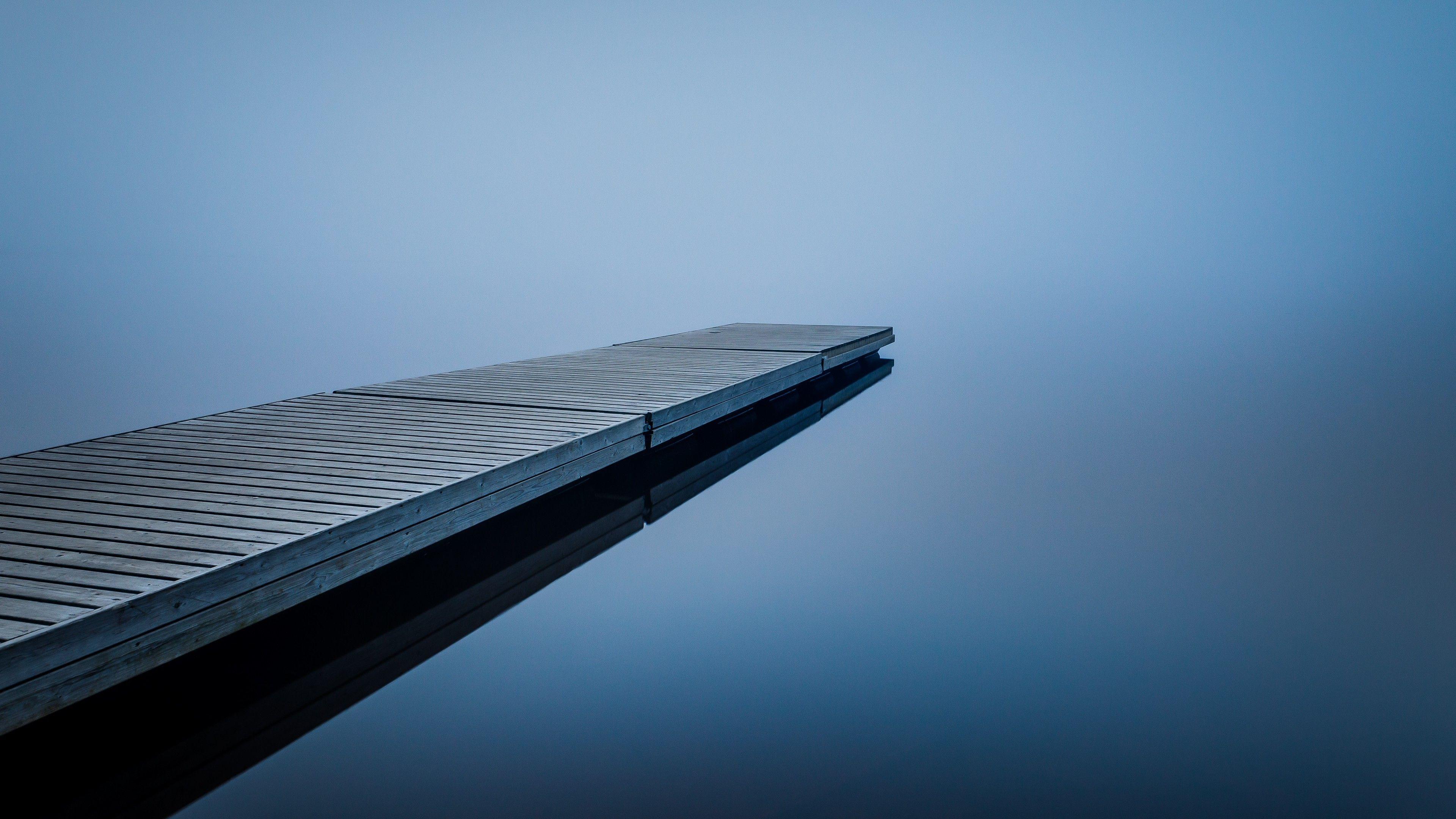 3840x2160 nature, Dock, Mist, Water Wallpaper HD / Desktop and Mobile