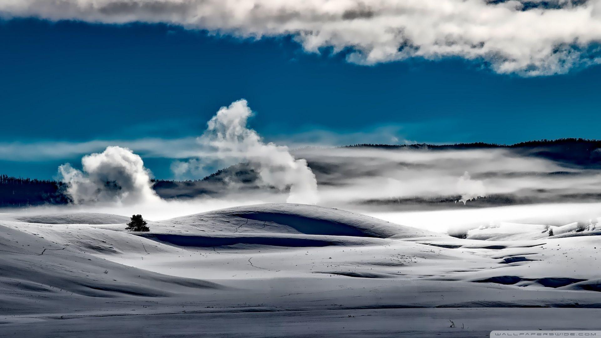 1920x1080 Yellowstone National Park Winter Ultra HD Desktop Background
