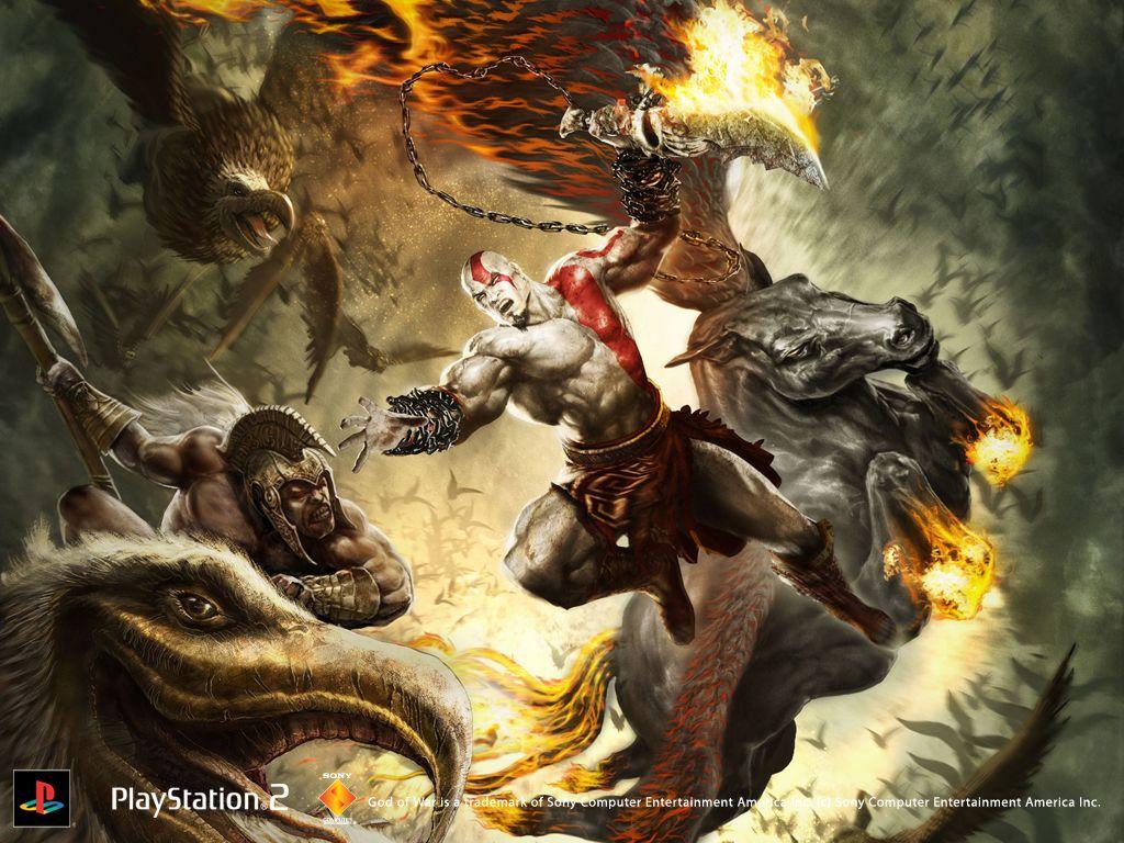 1024x768 God of War PS3 PS2 All Time Wallpaper Collection 3