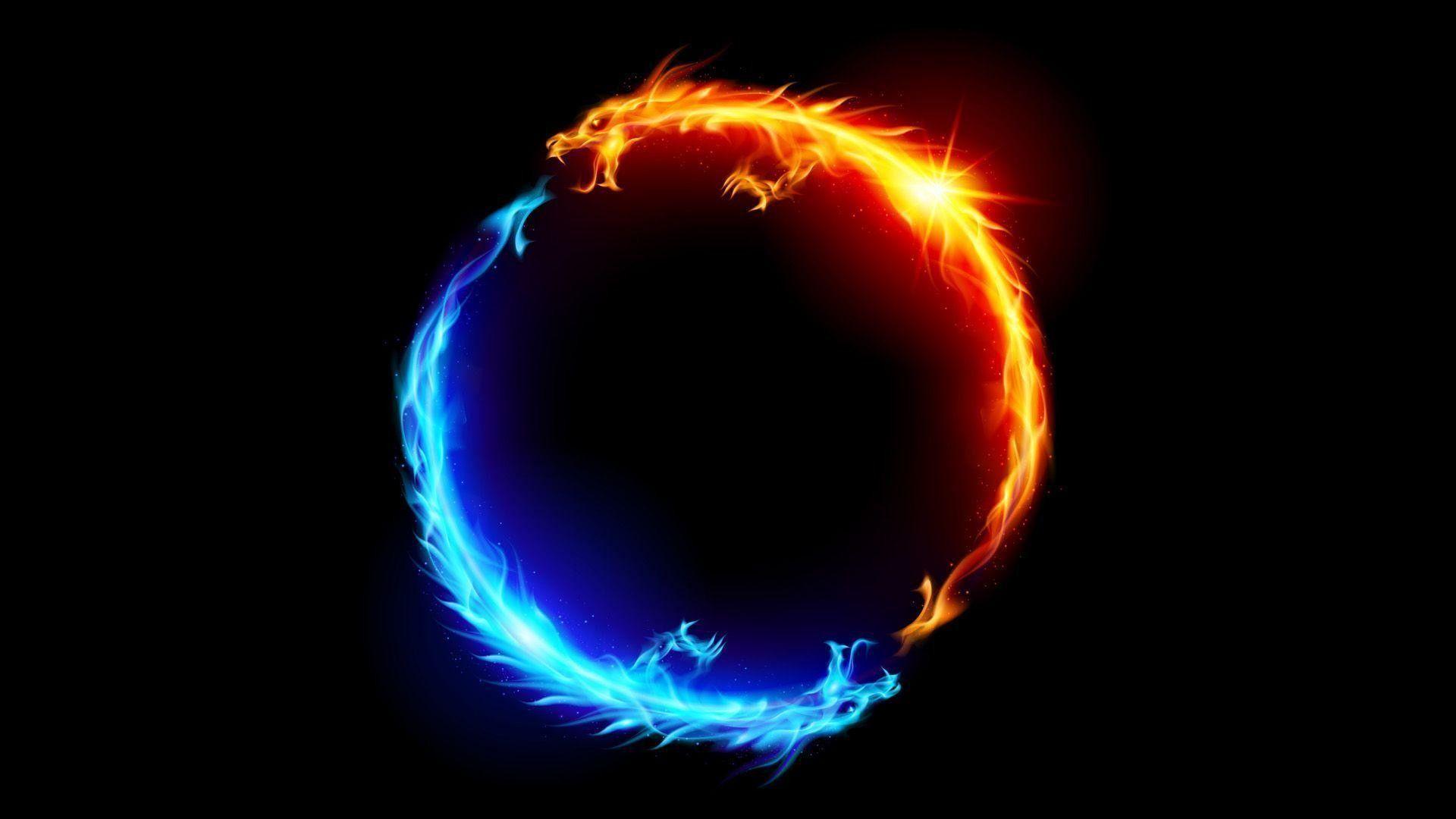 1920x1080 Dragon Yin Yang Wallpaper