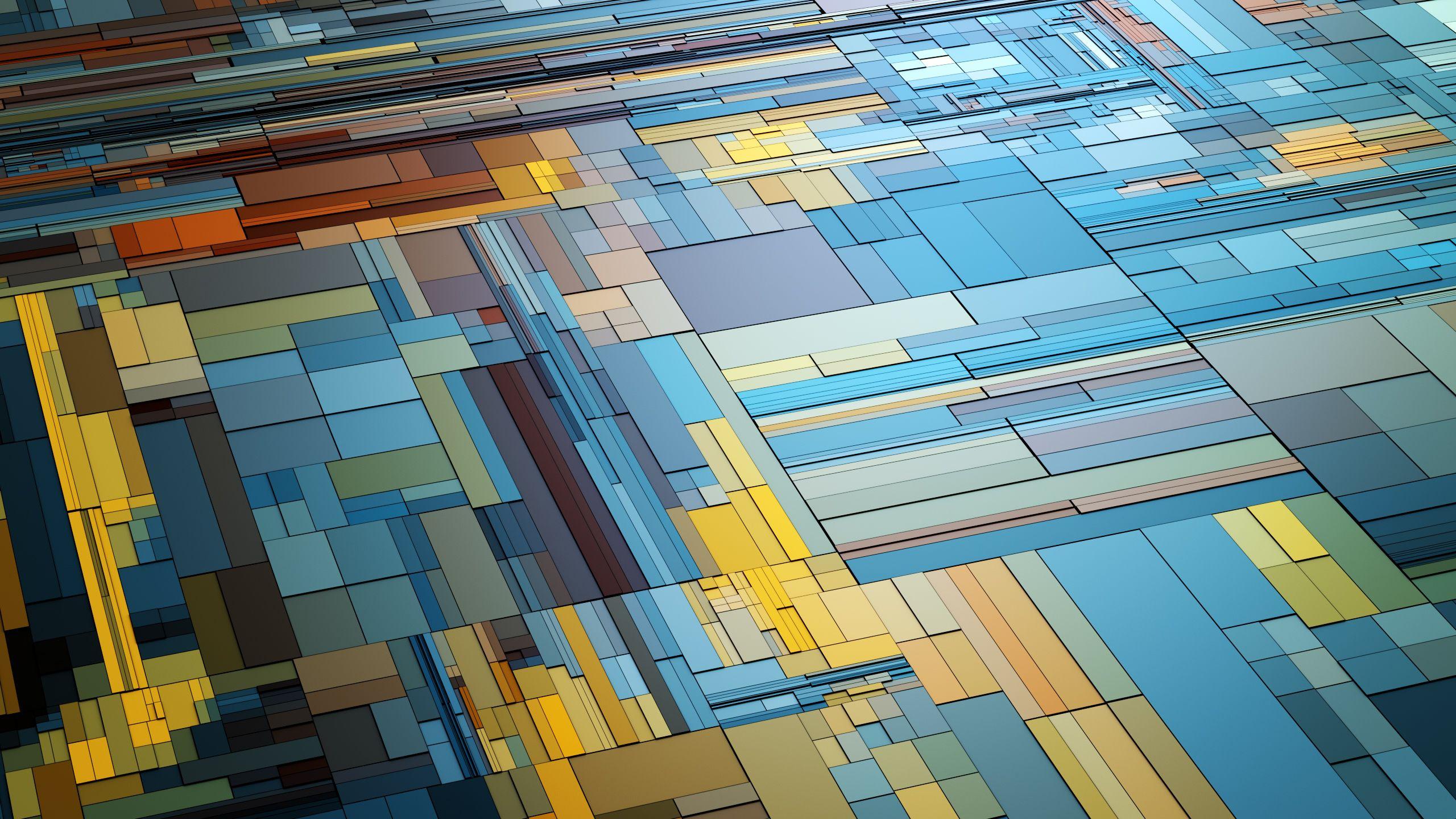 2560x1440 Geometry 3D Abstract, HD Abstract, 4k Wallpaper, Image, Background, Photo and Picture