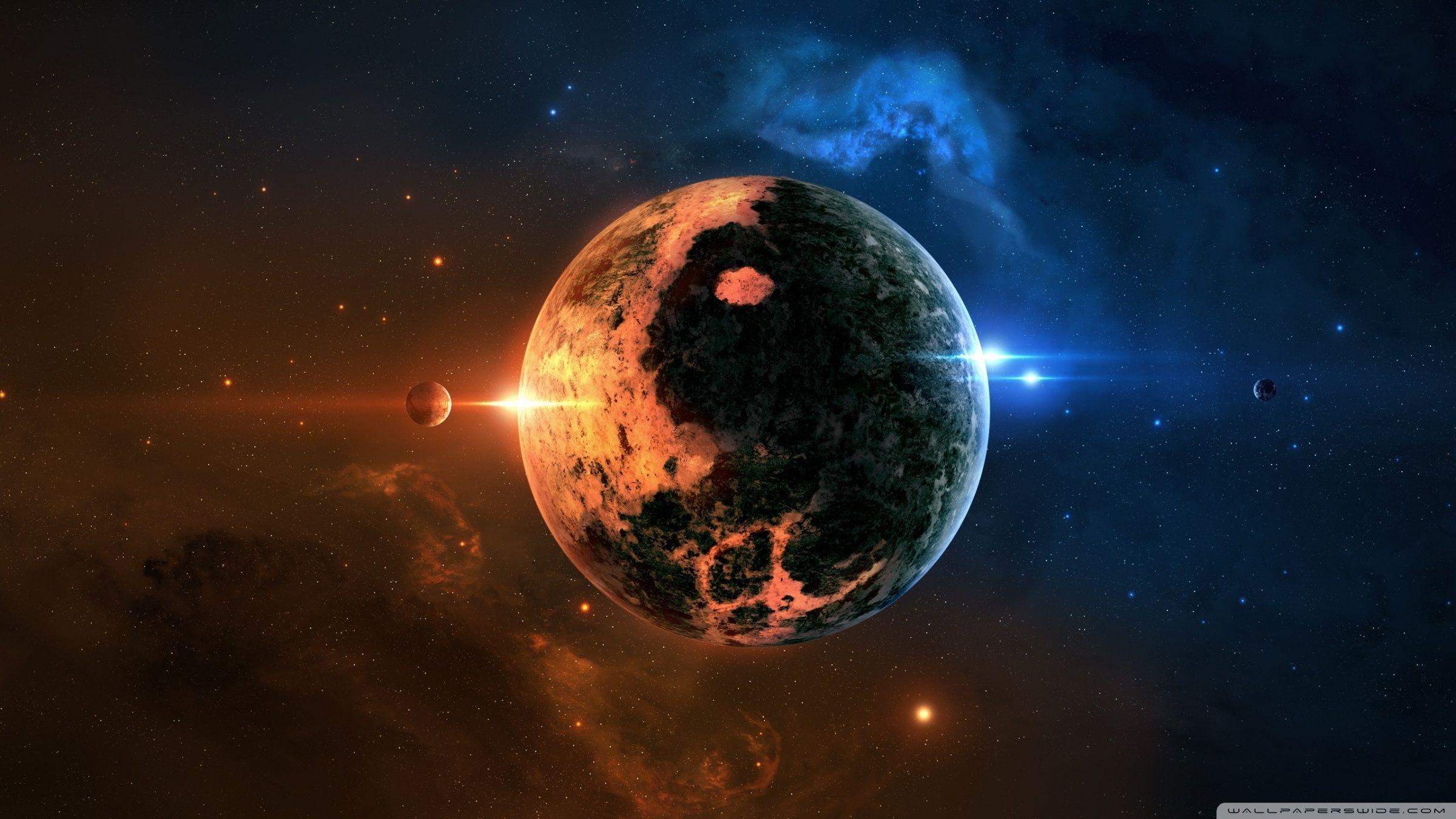 2400x1350 Yin Yang Planet Ultra HD Desktop Background Wallpaper for 4K UHD TV : Multi Display, Dual Monitor : Tablet