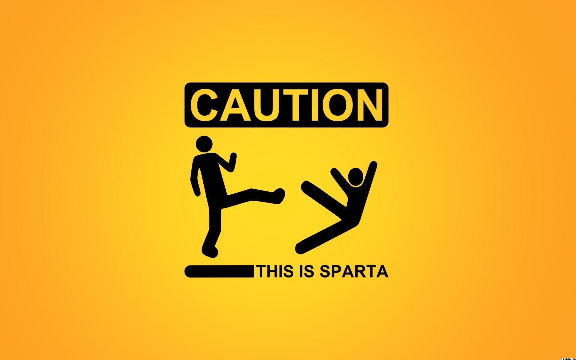 1920x1200 Wallpaper Sign 300 Sparta Funny Warning