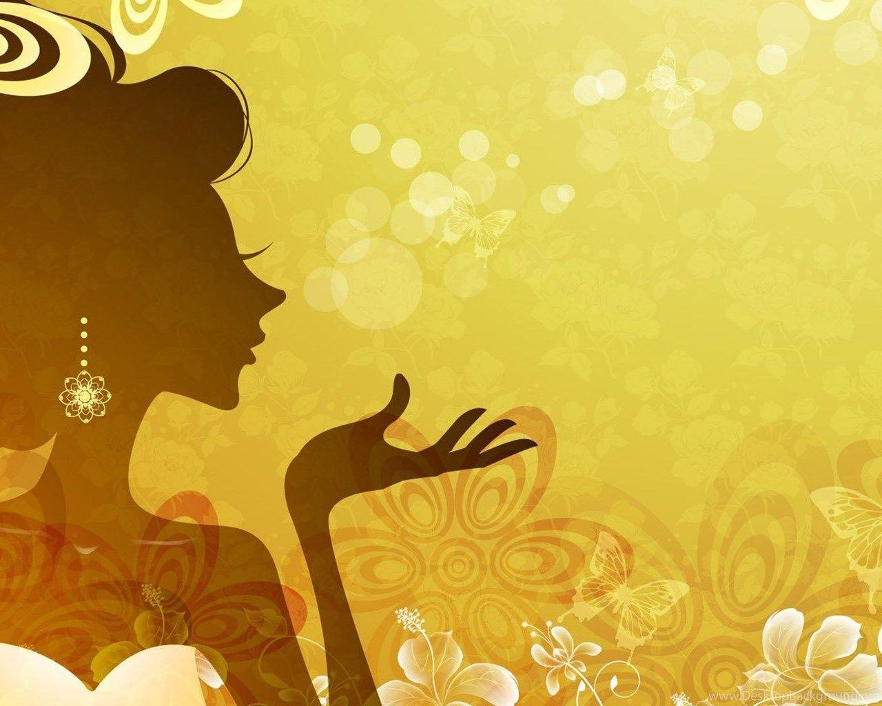 1280x1024 Woman Silhouette HD Literary Wallpaper Free HD Wallpaper
