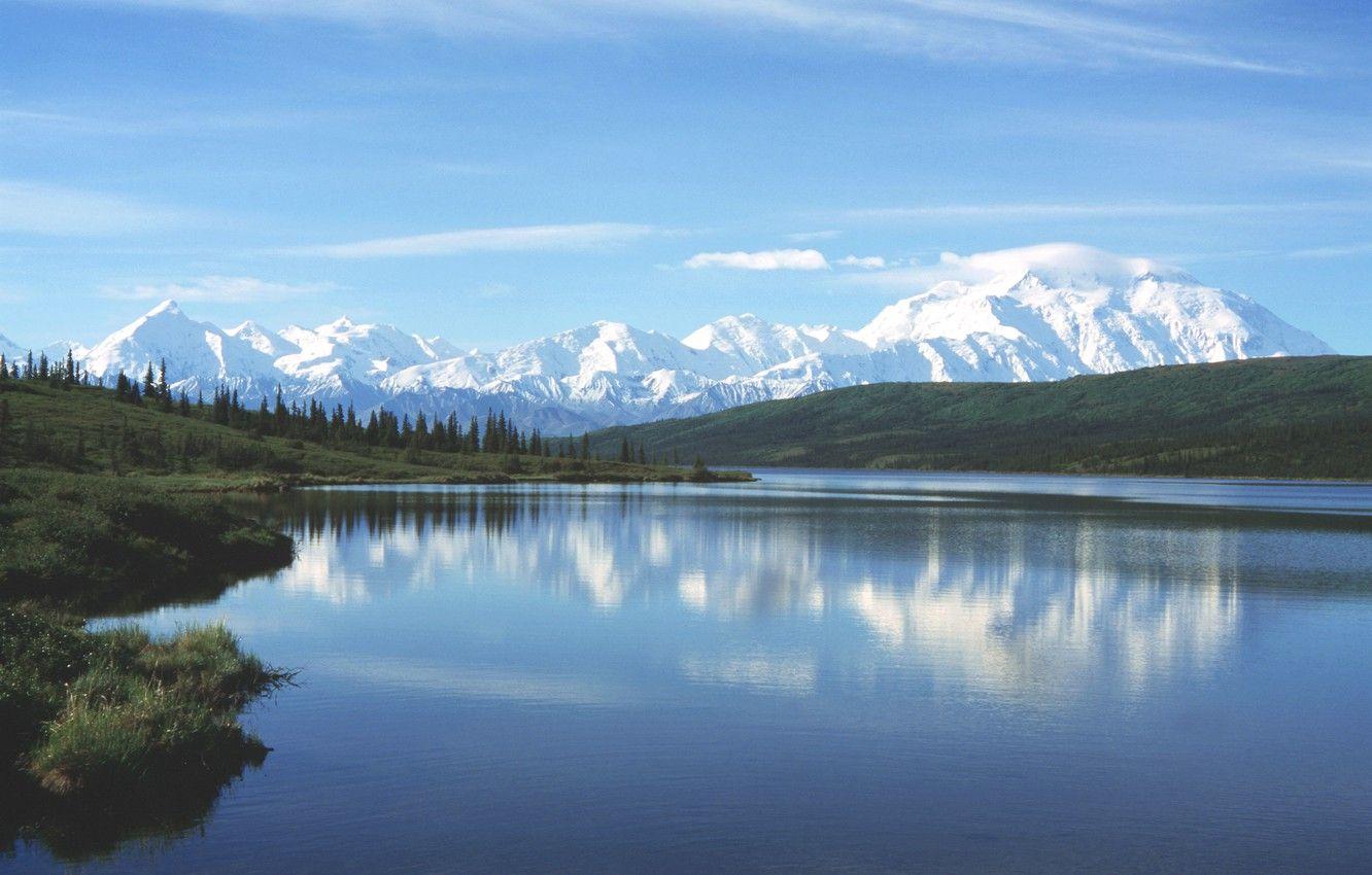 1332x850 Wallpaper Alaska, Wonder Lake, National Park Denali image