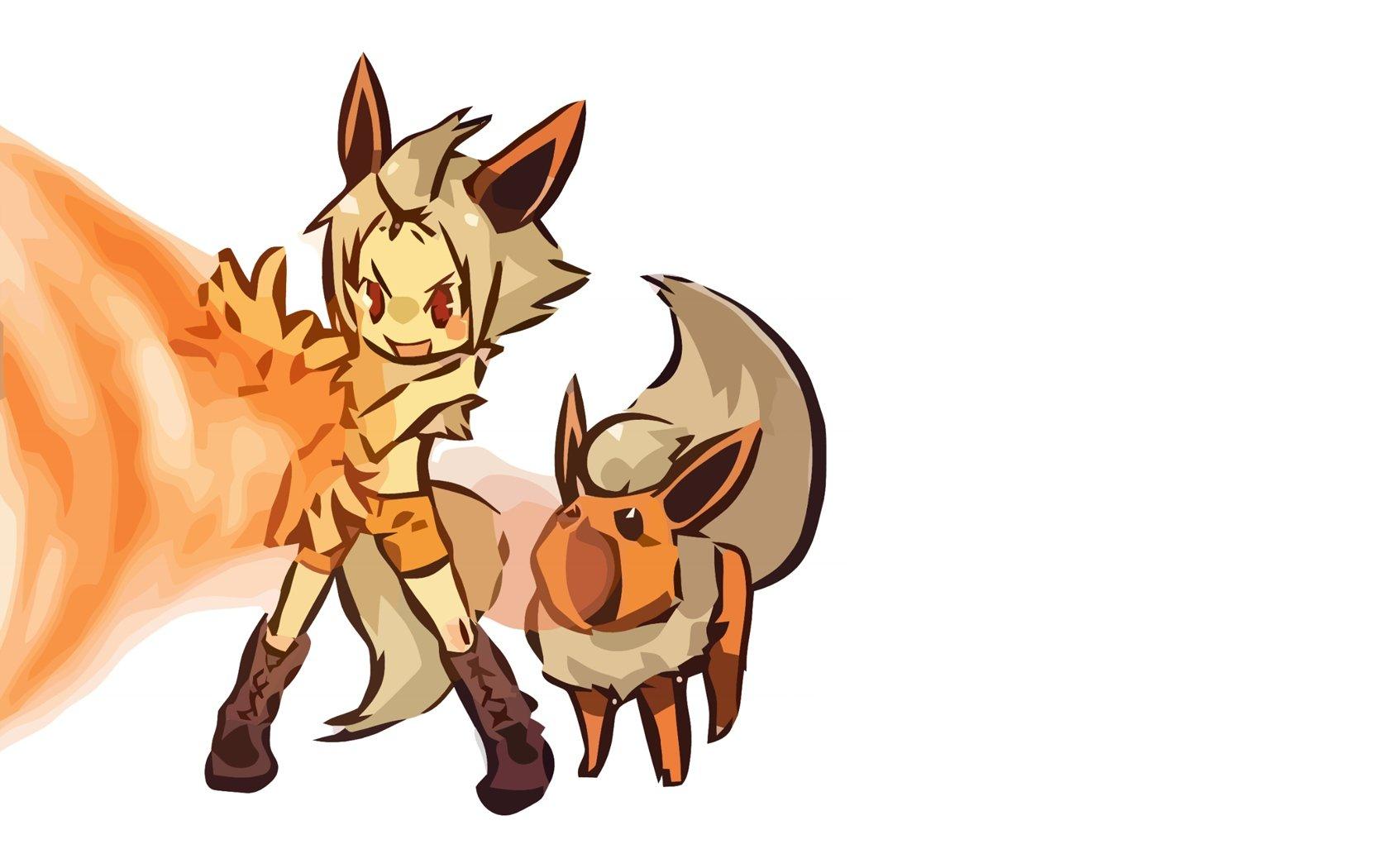 1680x1050 Flareon (Pokemon) wallpaper HD for desktop background