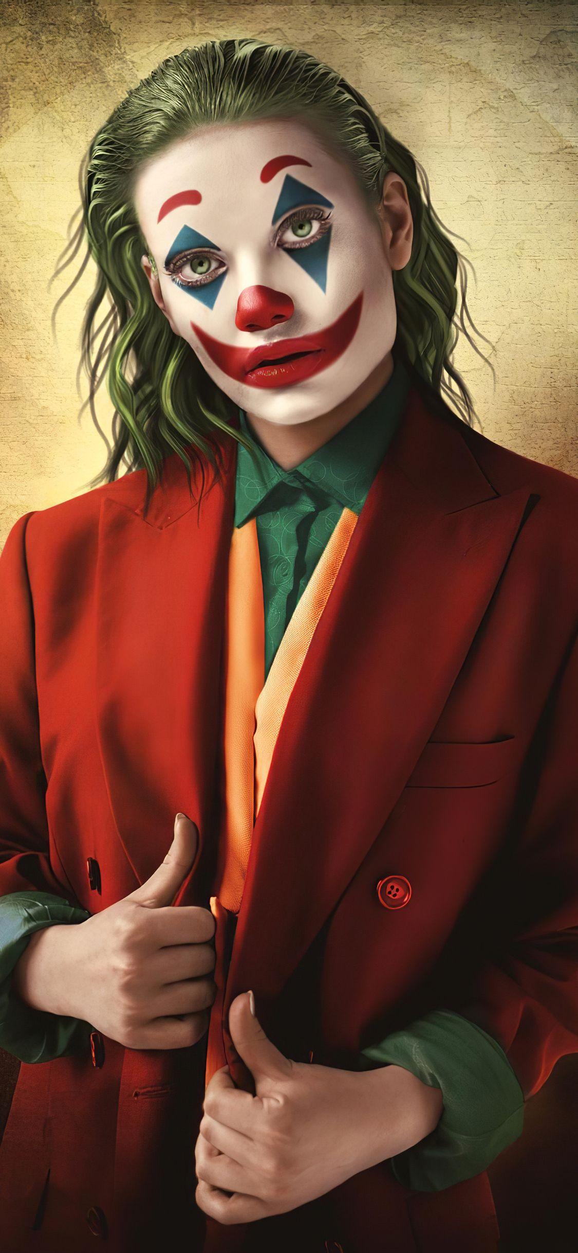 1125x2436 Joker Girl 4k iPhone XS, iPhone iPhone X HD 4k