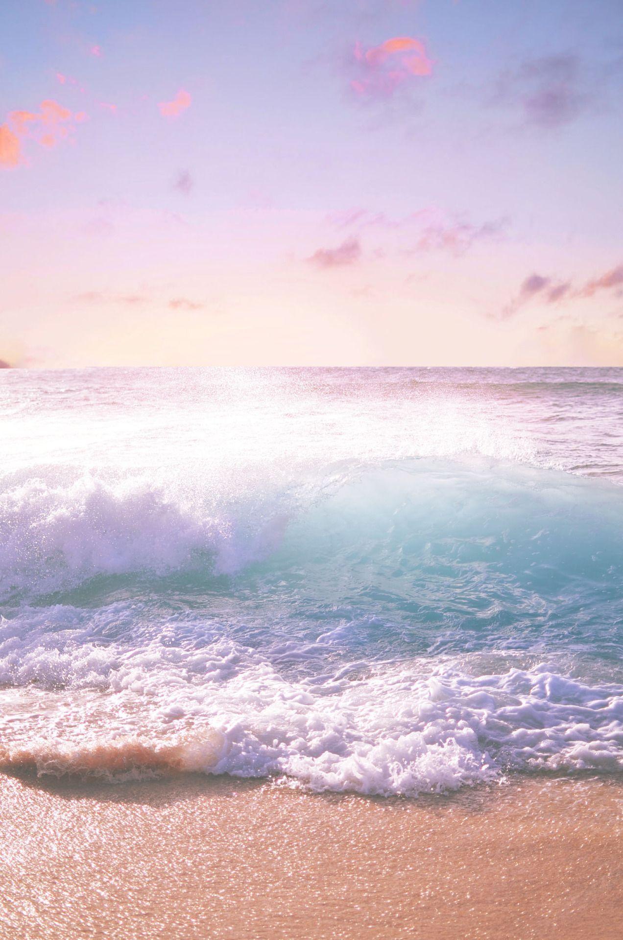 Pastel Beach Sunset Wallpapers - bigbeamng