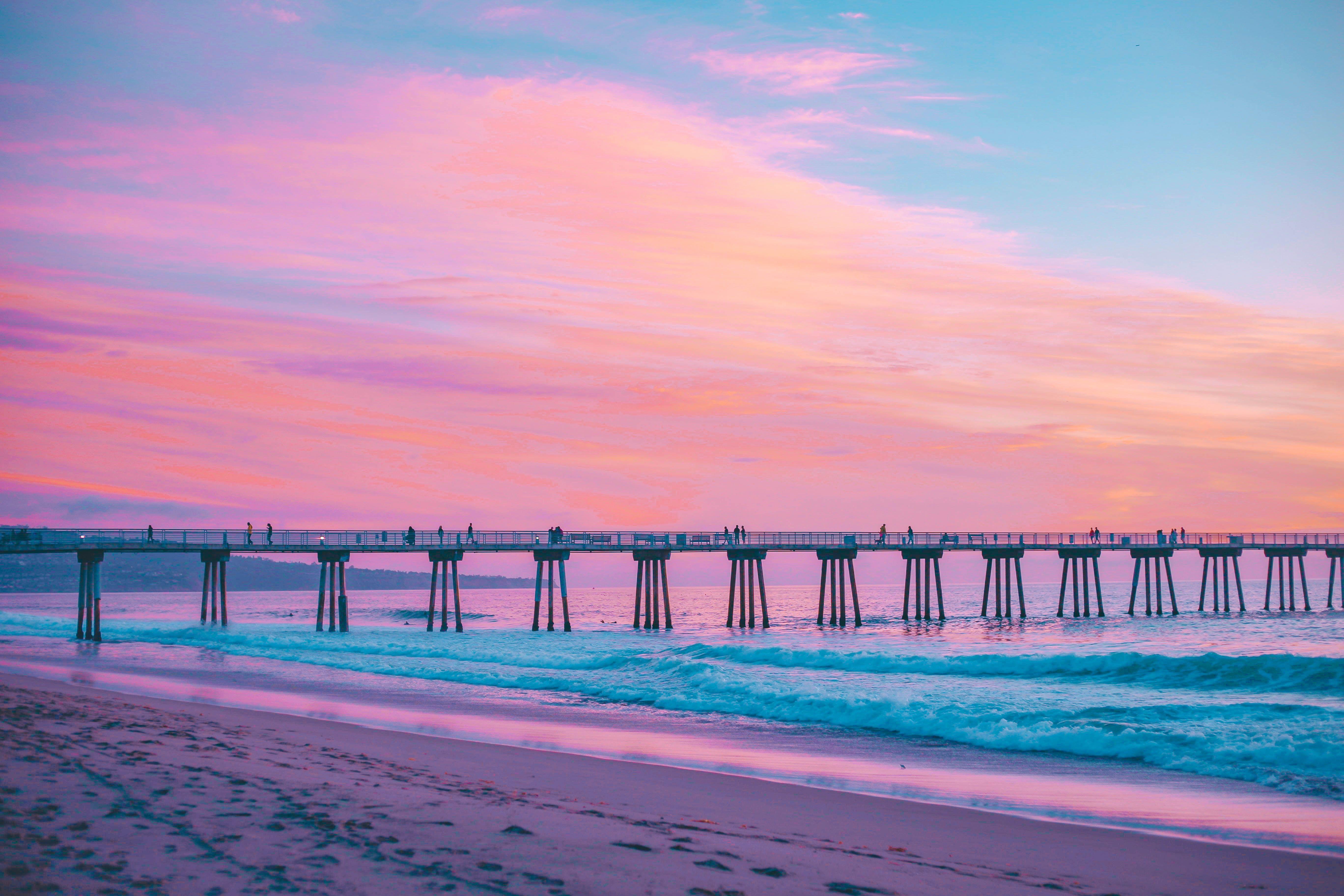 5472x3648 5472x3648 #sunrise, #wave, #sunset, #sea, #nature