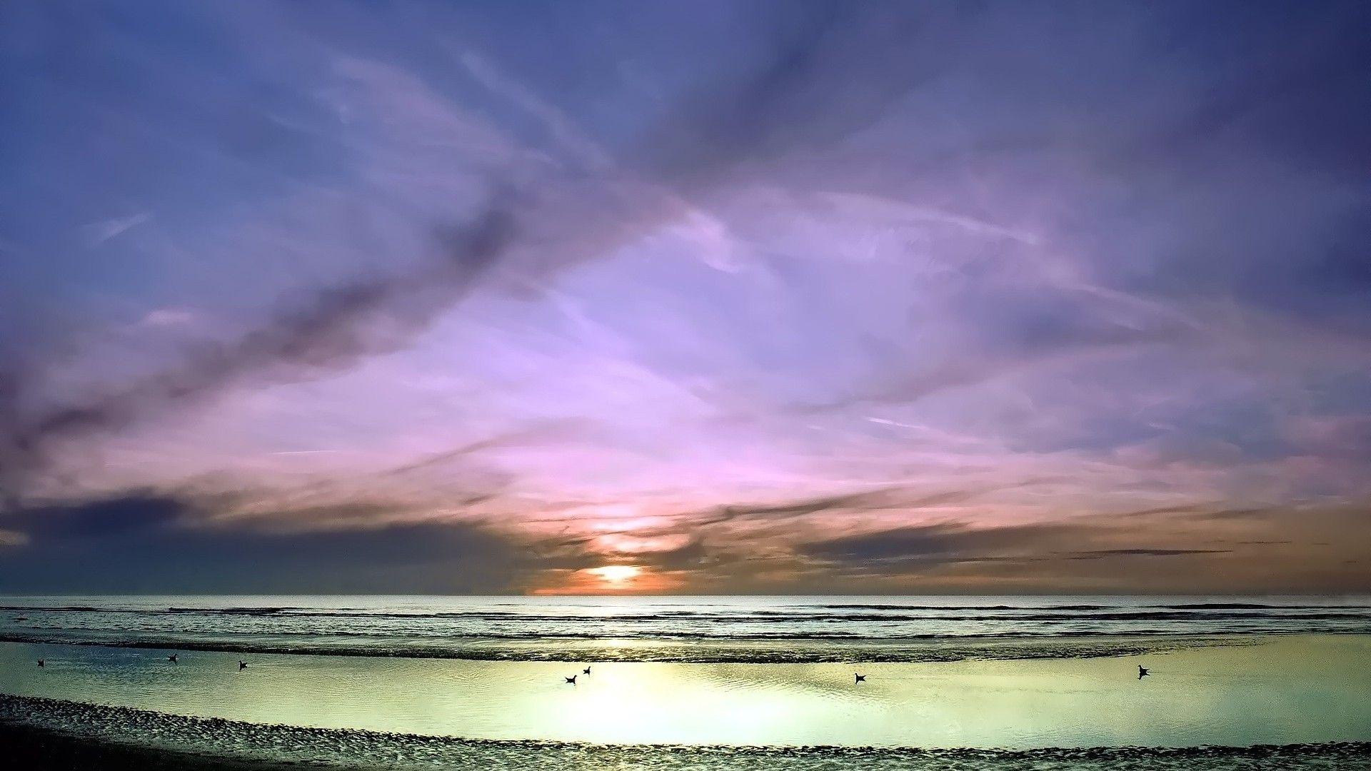 1920x1080 Free photo: Pastel Beach Colors, Ocean, The