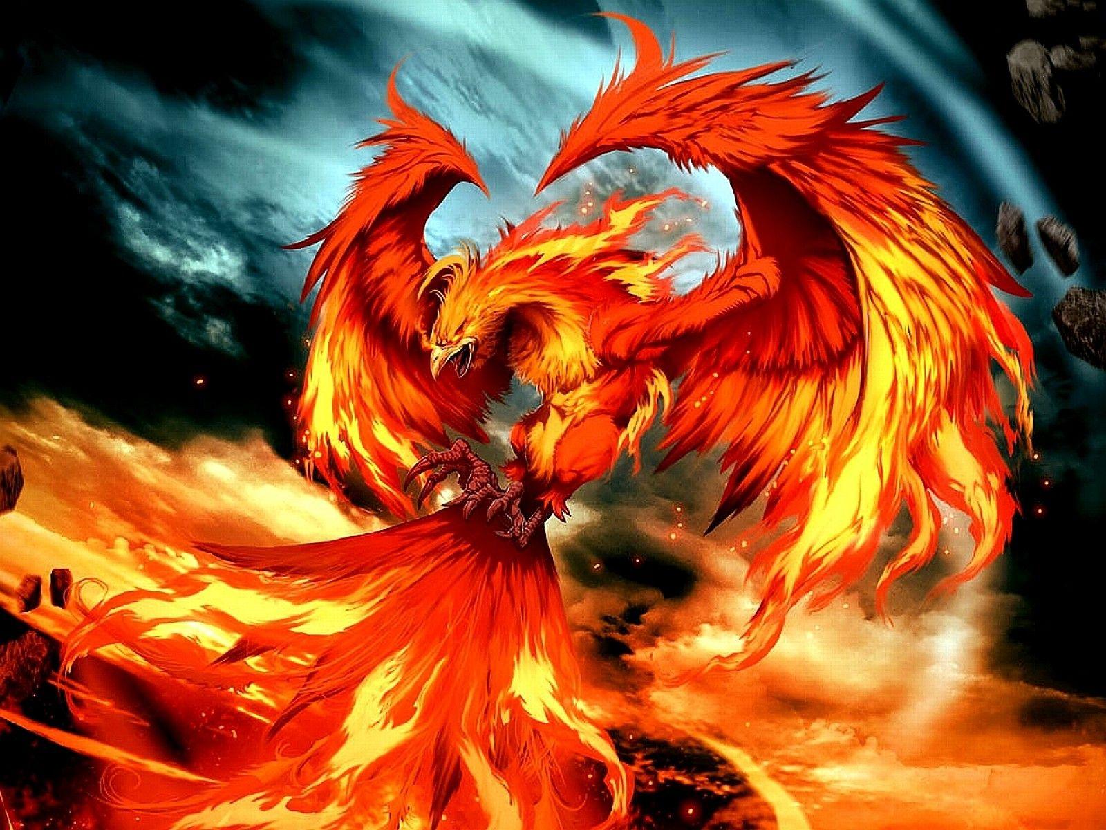 1600x1200 Download Free Phoenix Bird Background