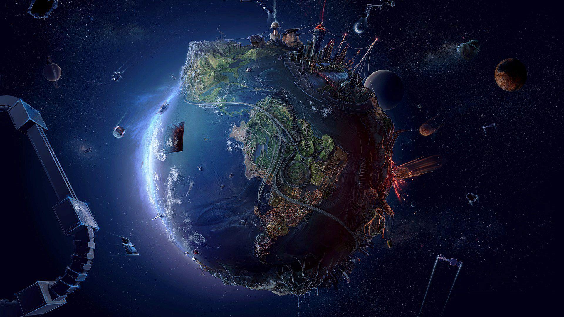 1920x1080 Earth Fantasy Wallpaper 1080p
