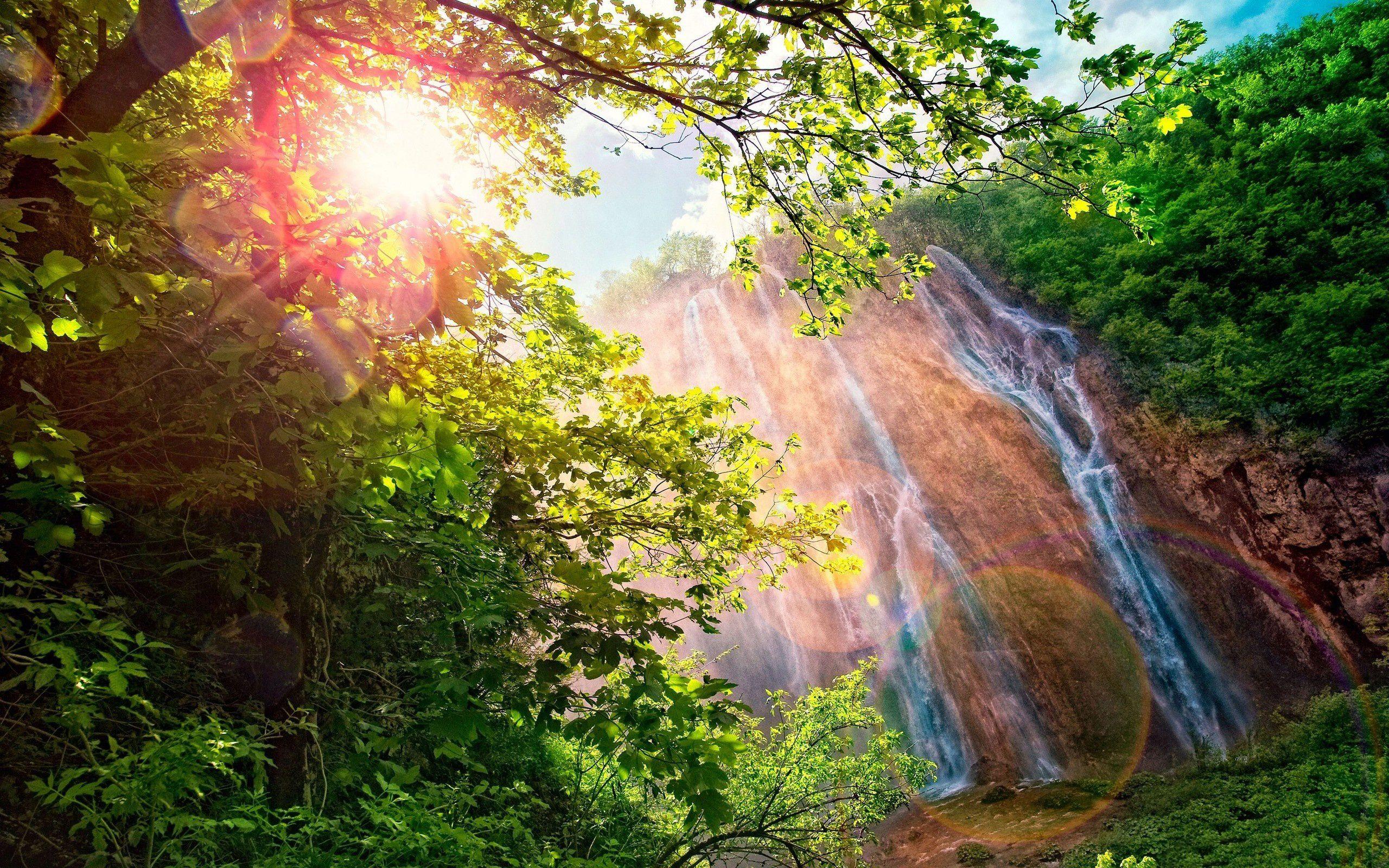 Sunrise Waterfall Wallpapers Top Free Sunrise Waterfall Backgrounds