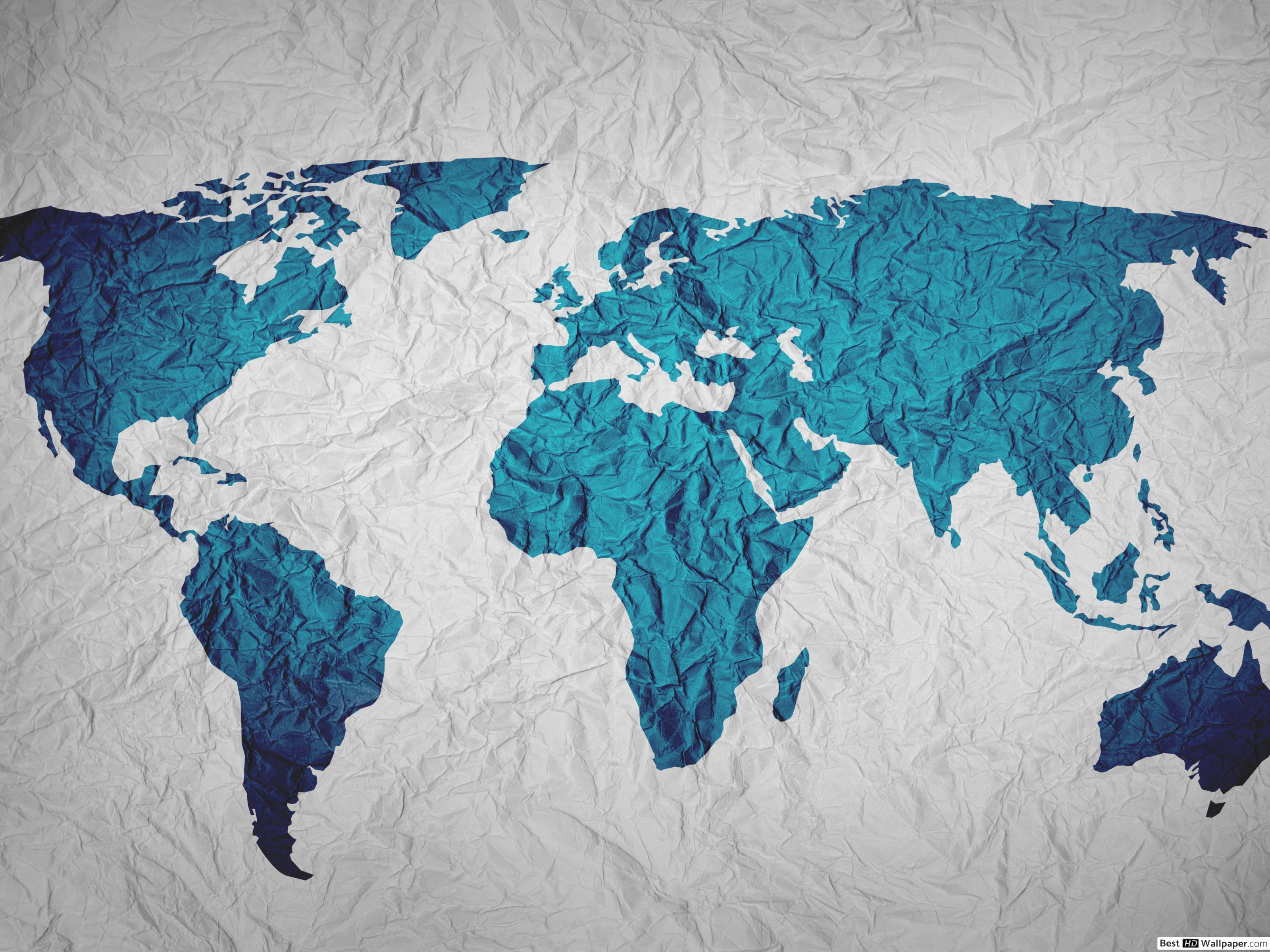 3200x2400 blue colored continents background on white background HD