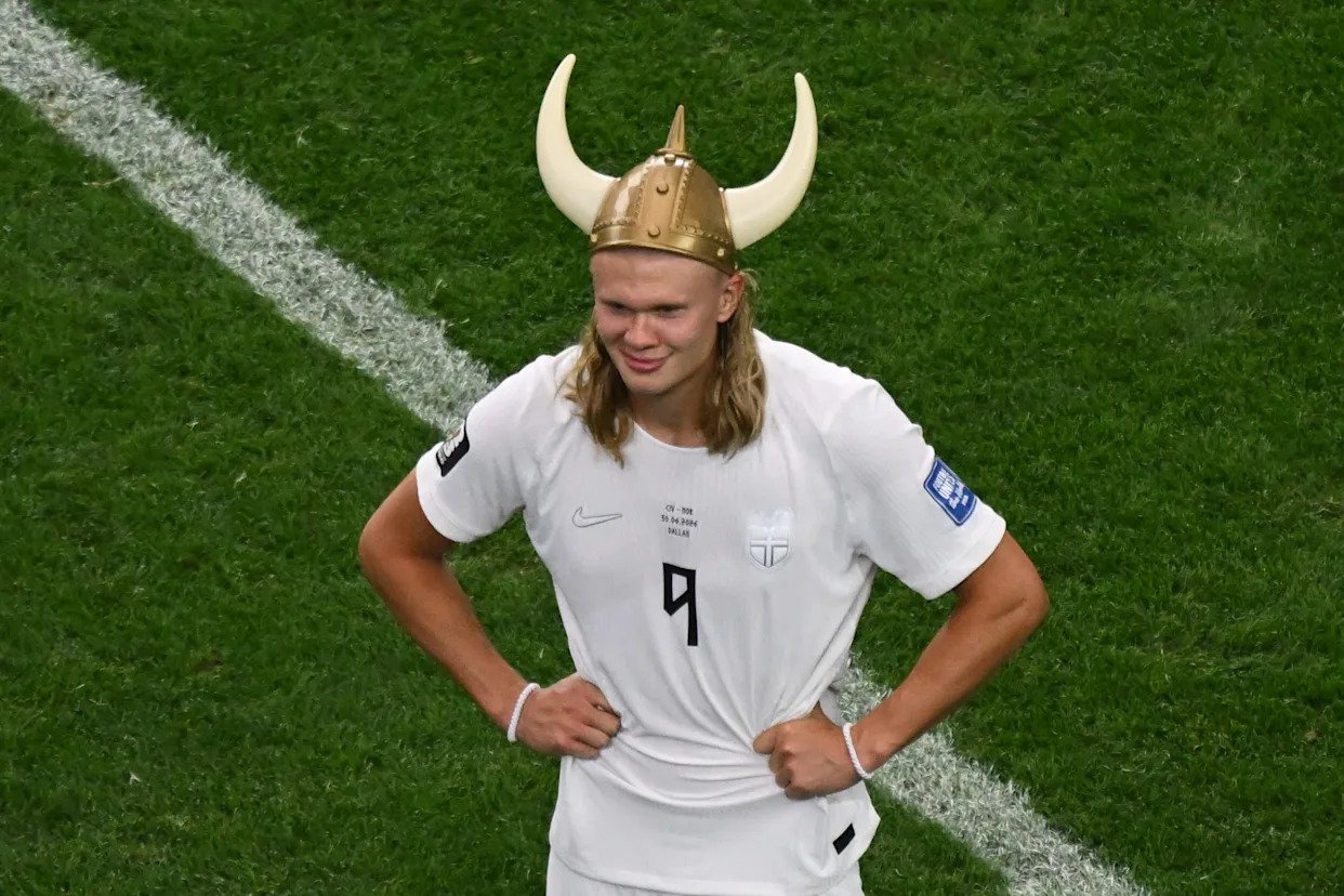 1242x828 From Viking rows to cowboy boots: How Erling Haaland became the World Cup's breakout star