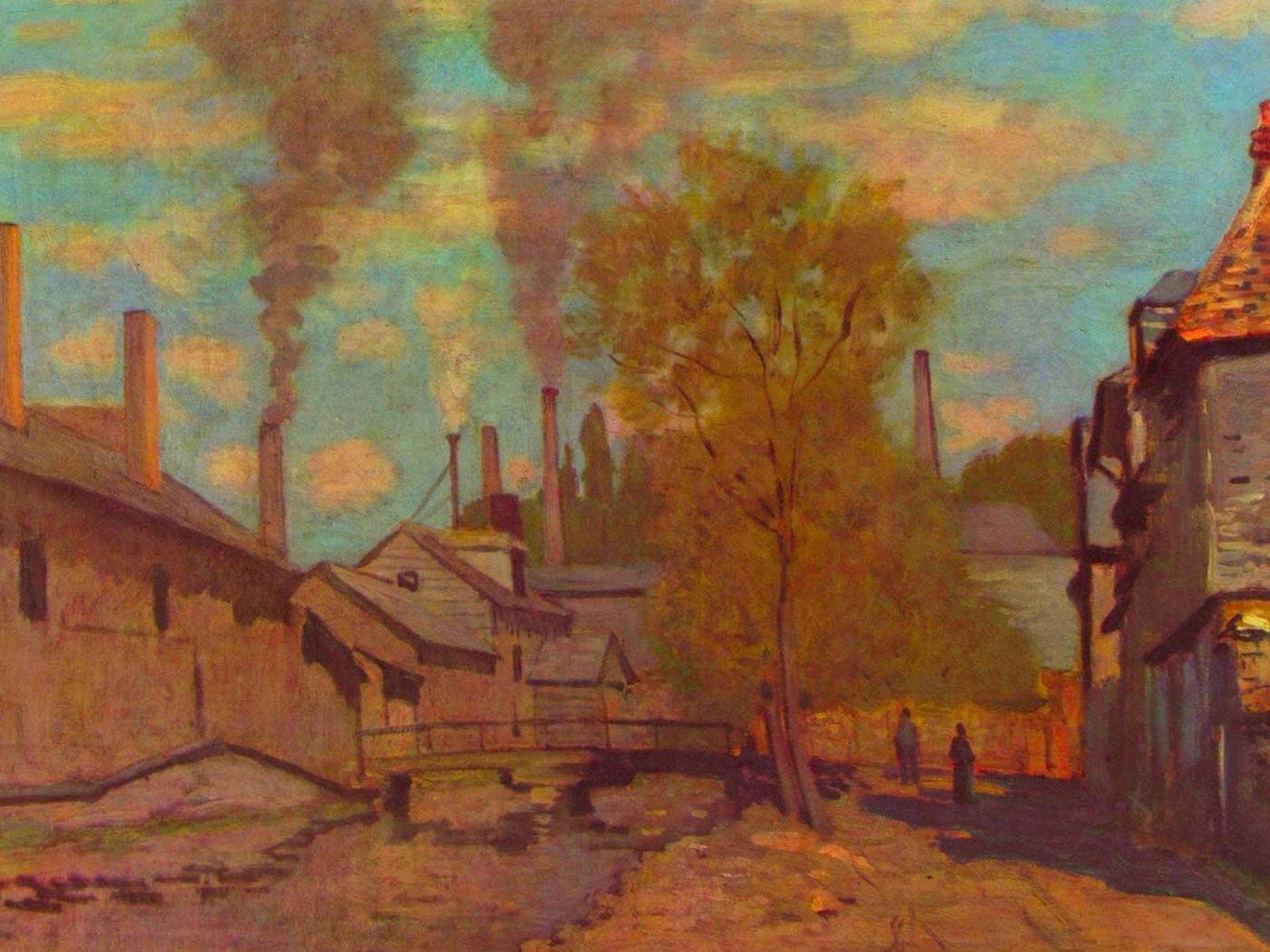 1400x1050 Painting Claude Monet street Desktop wallpaper 1400x1050