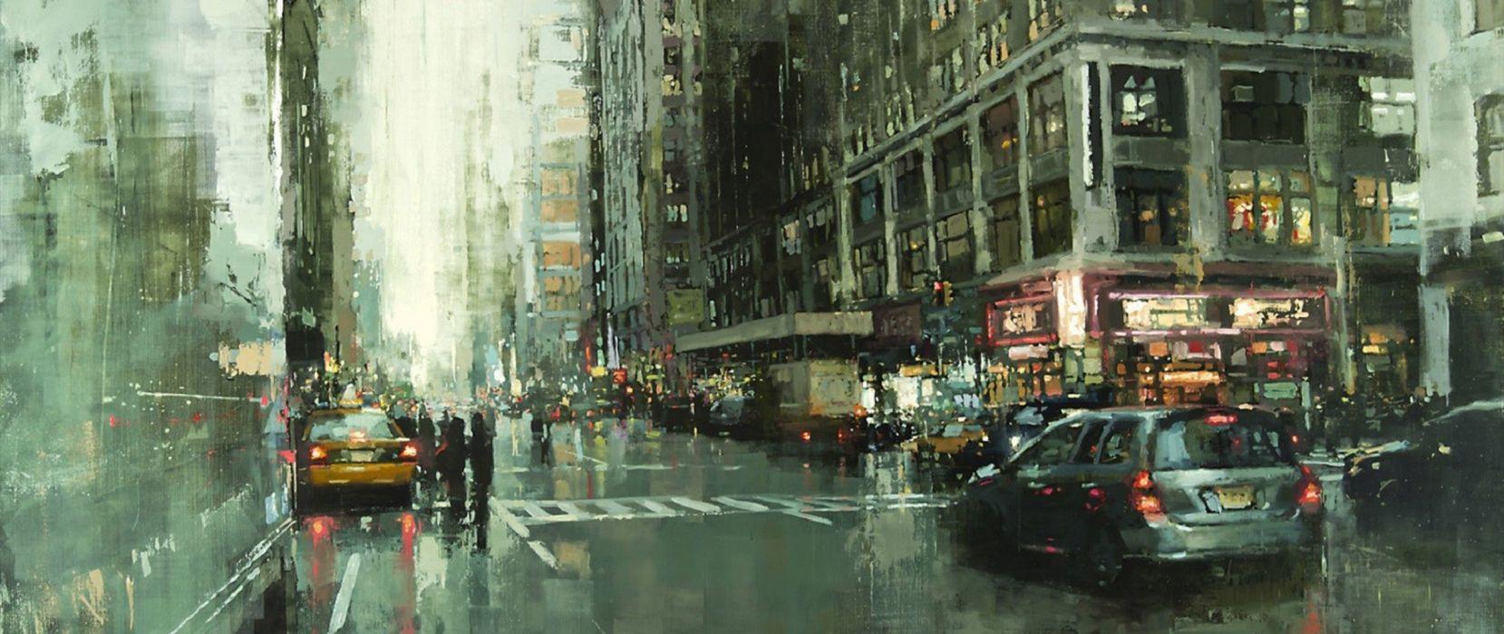 1659x700 Ultra Wide Painting Artwork Cityscape City Wallpaperx1080