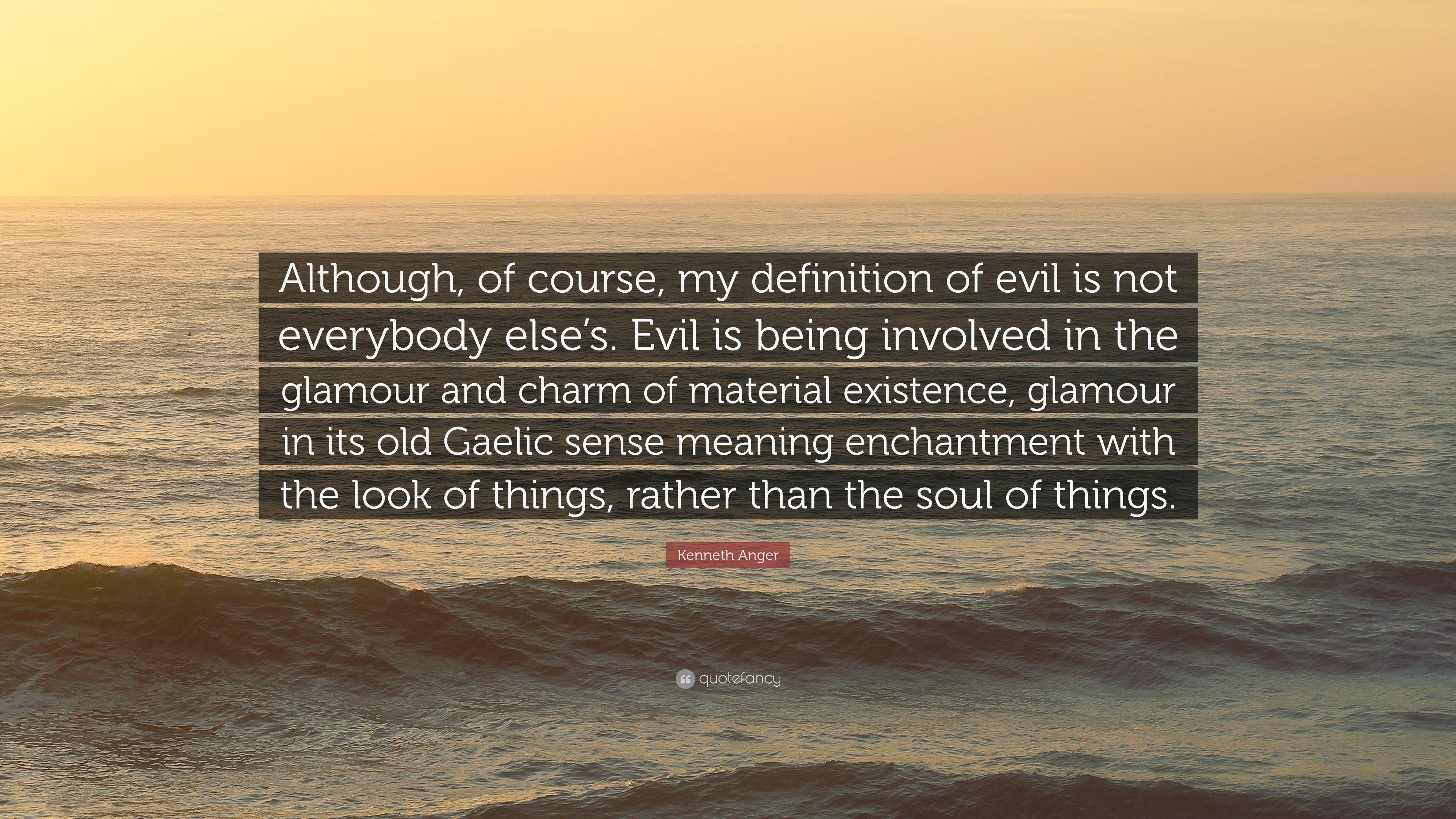 3840x2160 Kenneth Anger Quote: “Although, of course, my definition of evil is