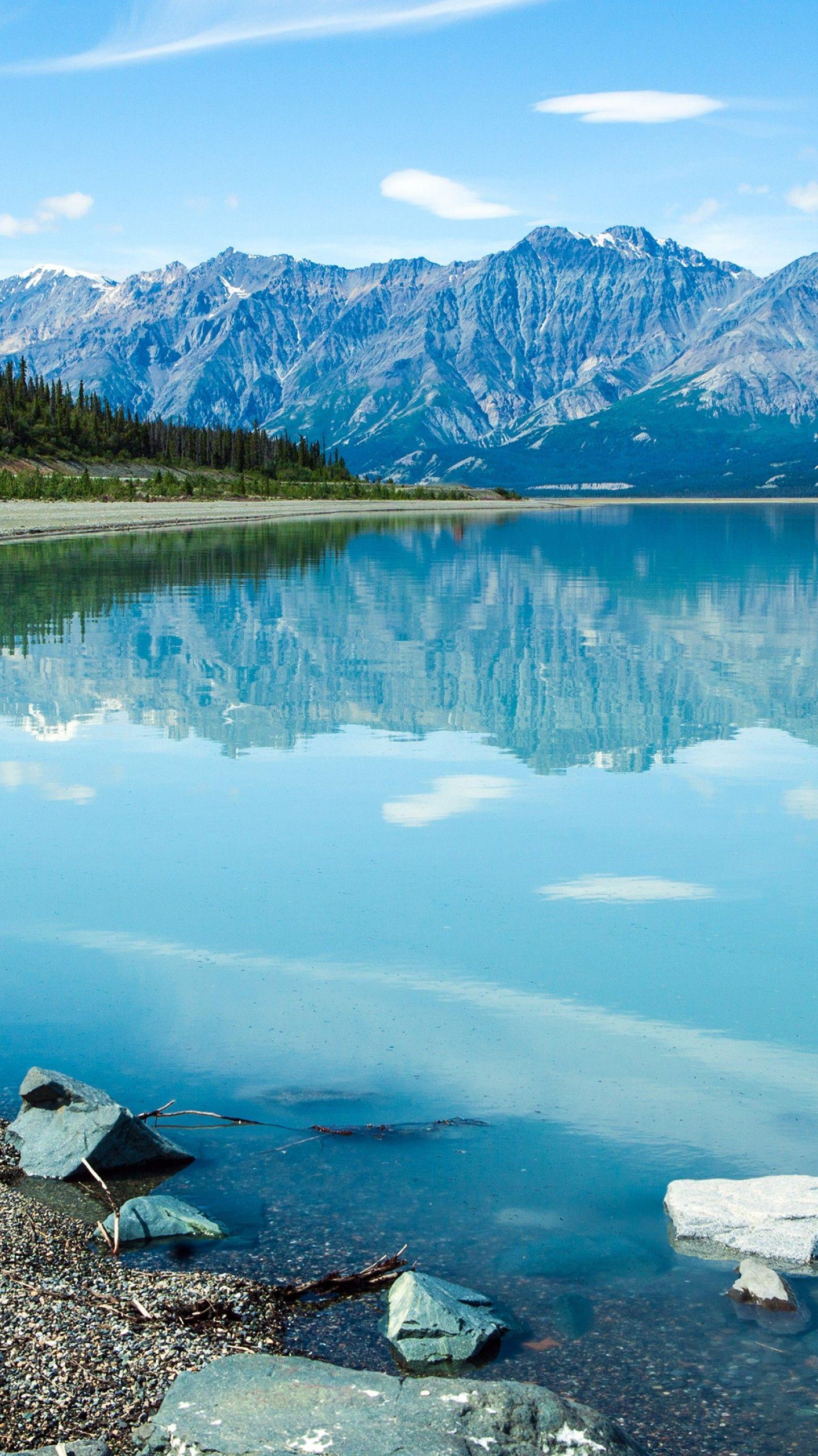 1440x2560 Wallpaper Canada, 5k, 4k wallpaper, Kluane Lake, Yukon, Landscape
