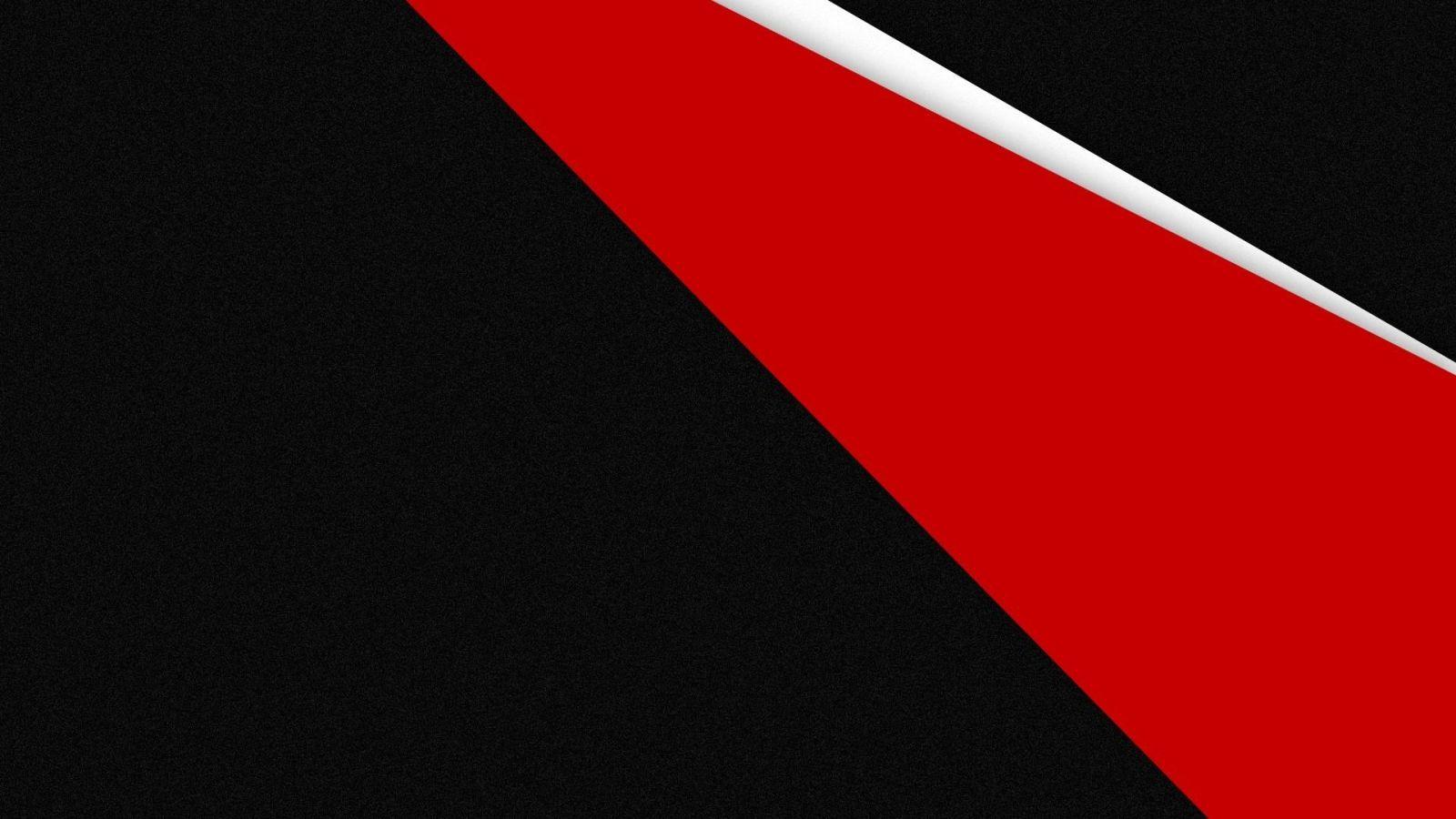1600x900 Free download red geometry simple background black basic colors
