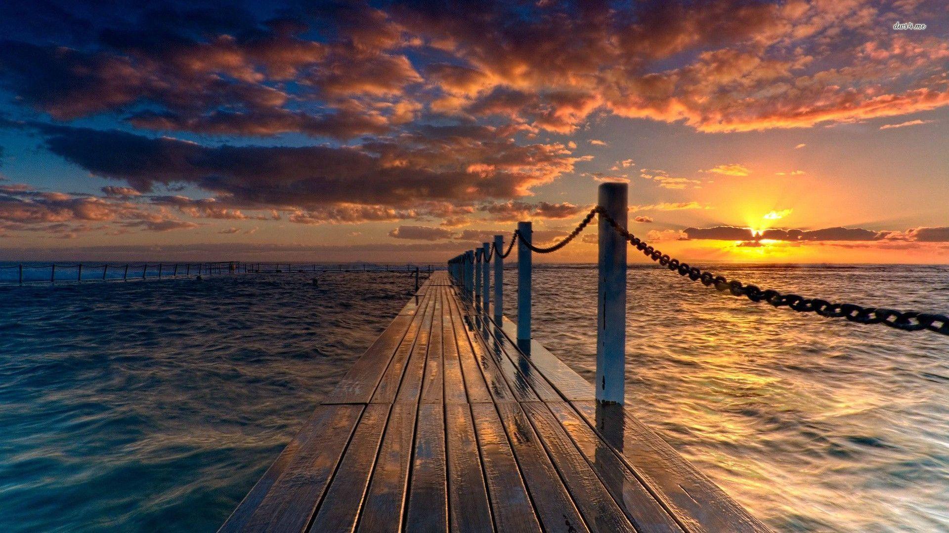 Dock Sunset Wallpapers - Top Free Dock Sunset Backgrounds - WallpaperAccess