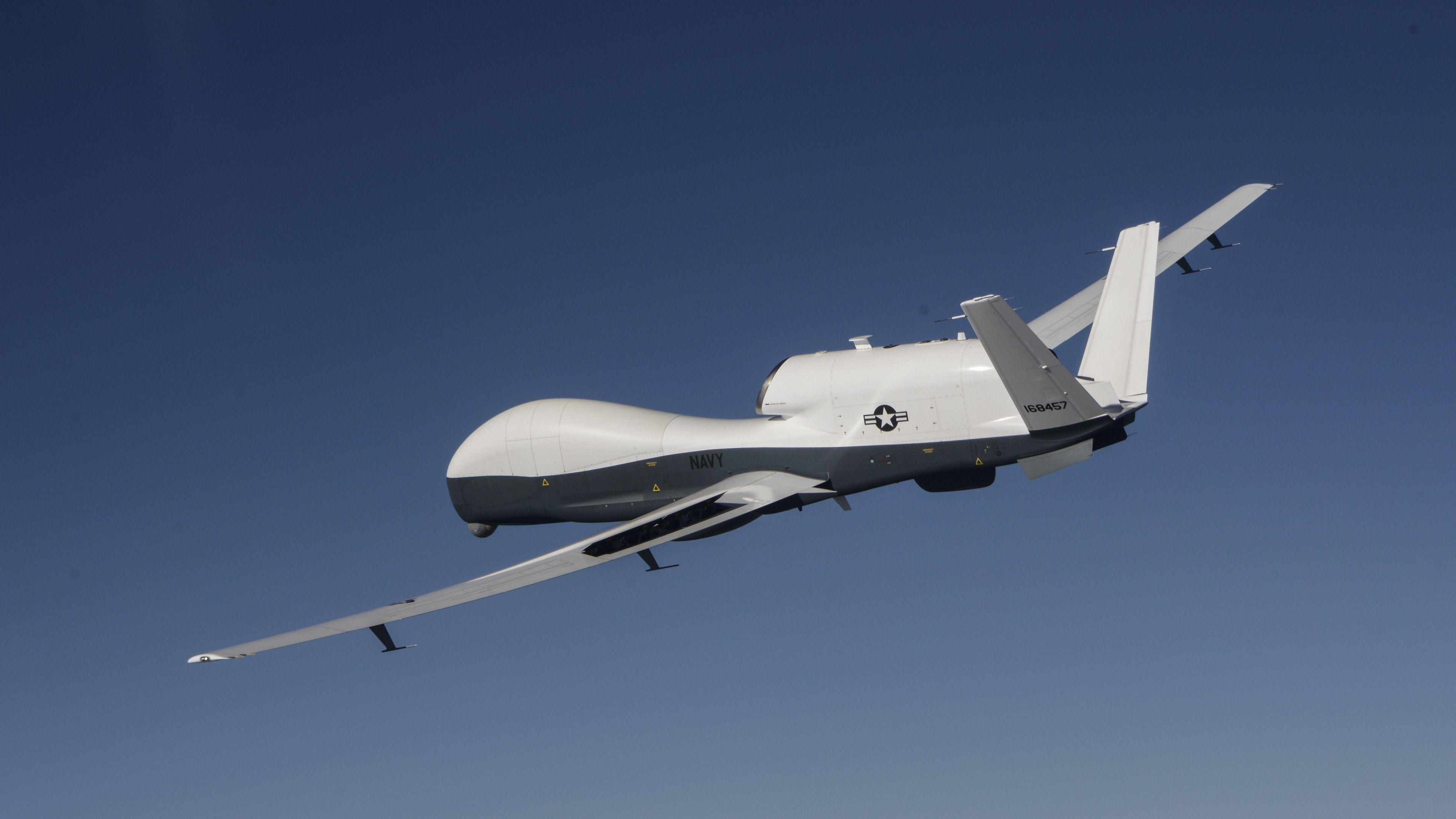 3840x2160 Wallpaper MQ 4C Triton, MQ 4C, Drone, Surveillance UAV, USA Army